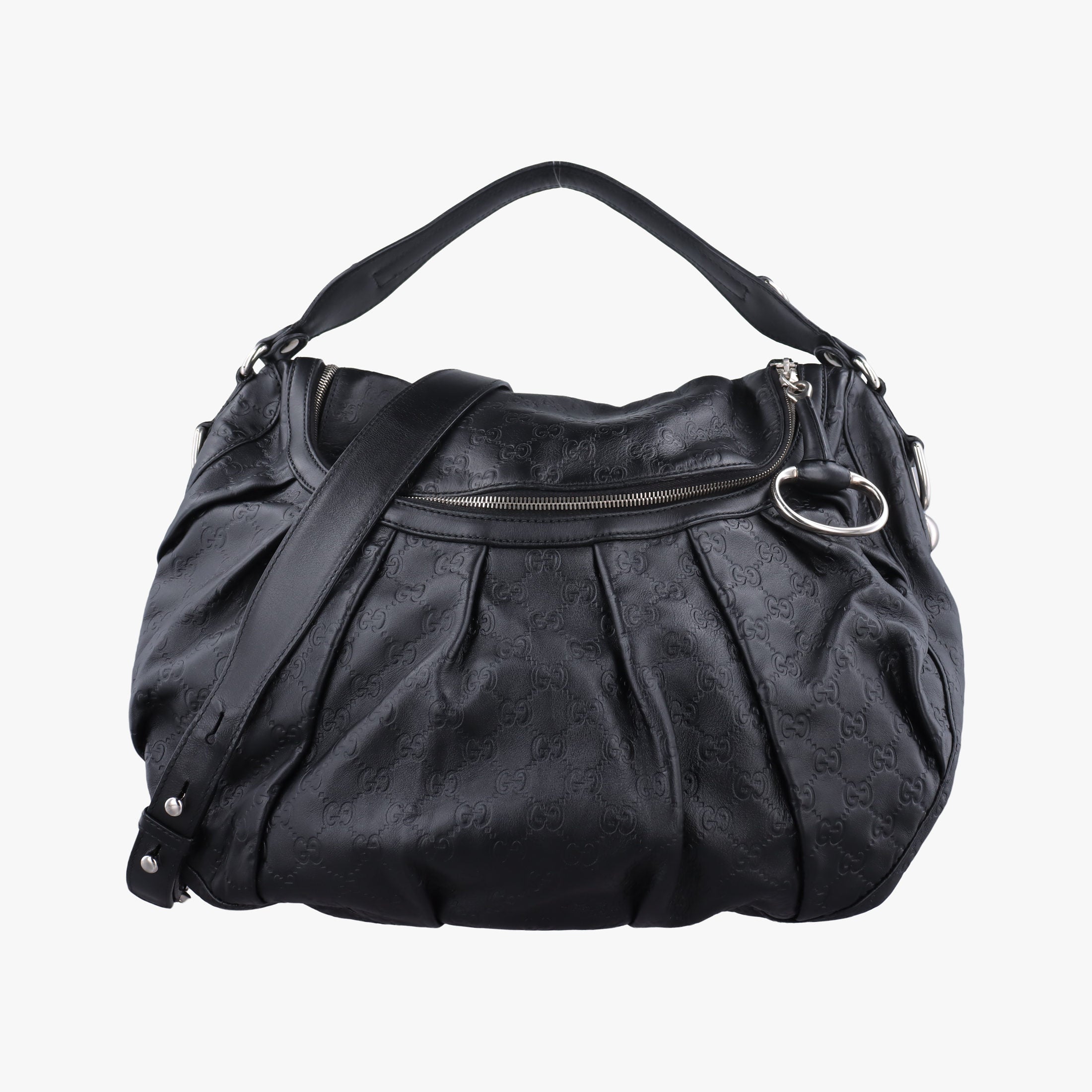 Secondhand Gucci Icon Bit Black Leather 228584 shoulderbag | stylenewstar