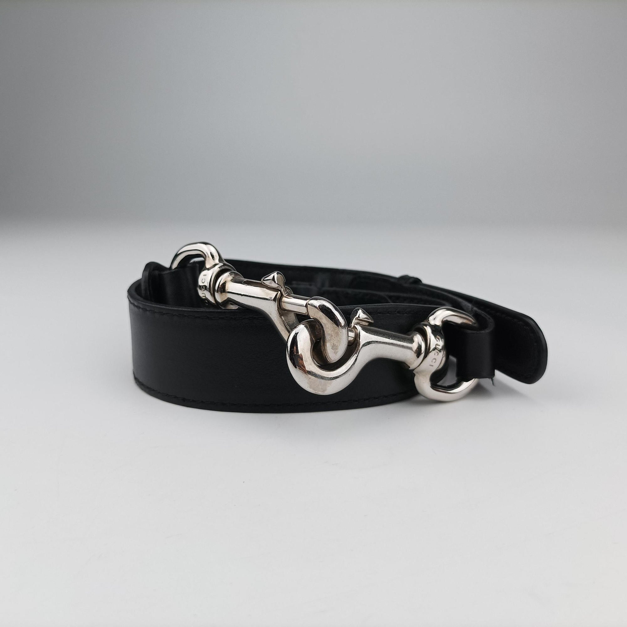 Secondhand Gucci Icon Bit Black Leather 228584 shoulderbag | stylenewstar