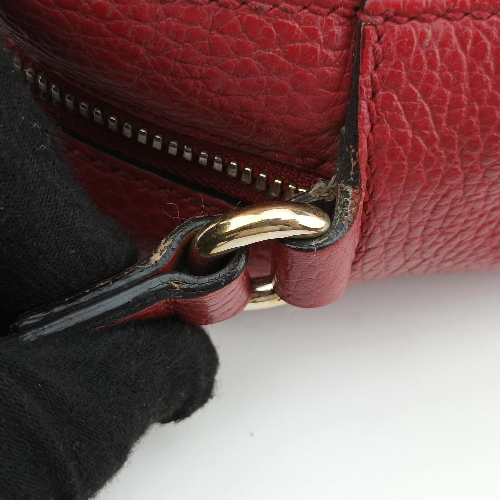 Vintage Gucci Soho Rose x red Leather 431567 shoulderbag | stylenewstar