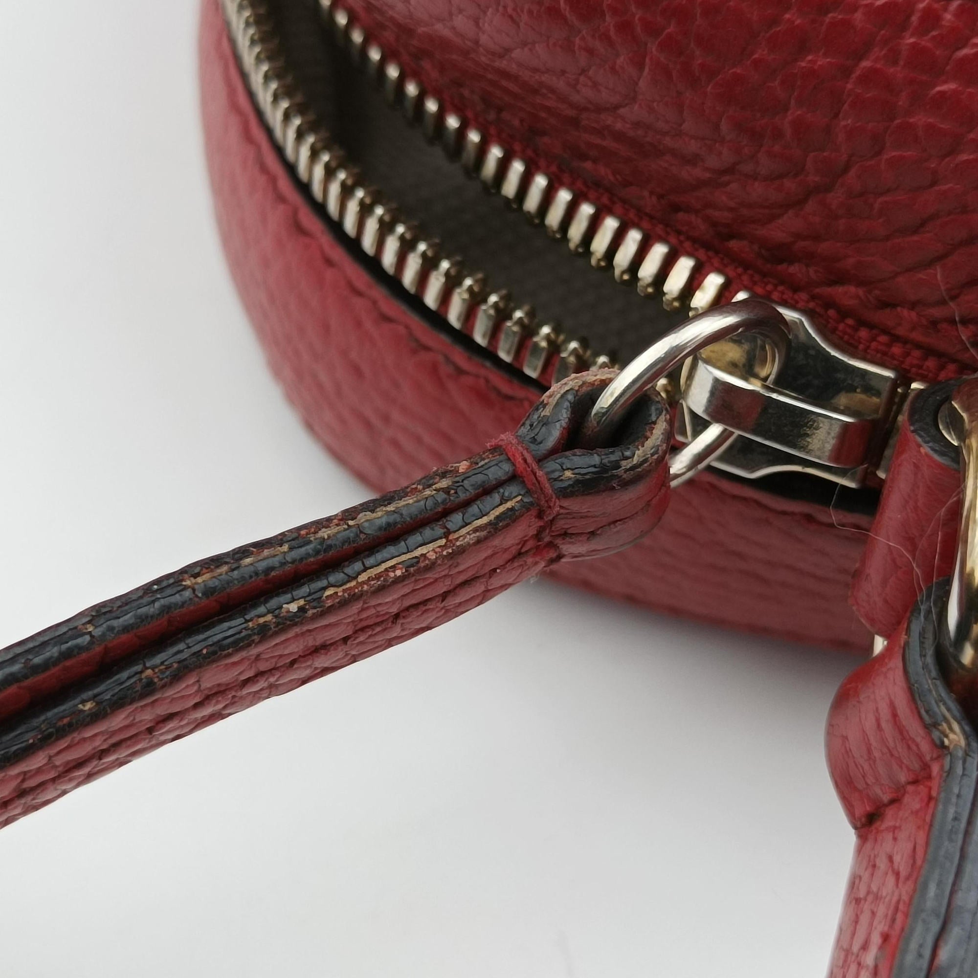 Vintage Gucci Soho Rose x red Leather 431567 shoulderbag | stylenewstar