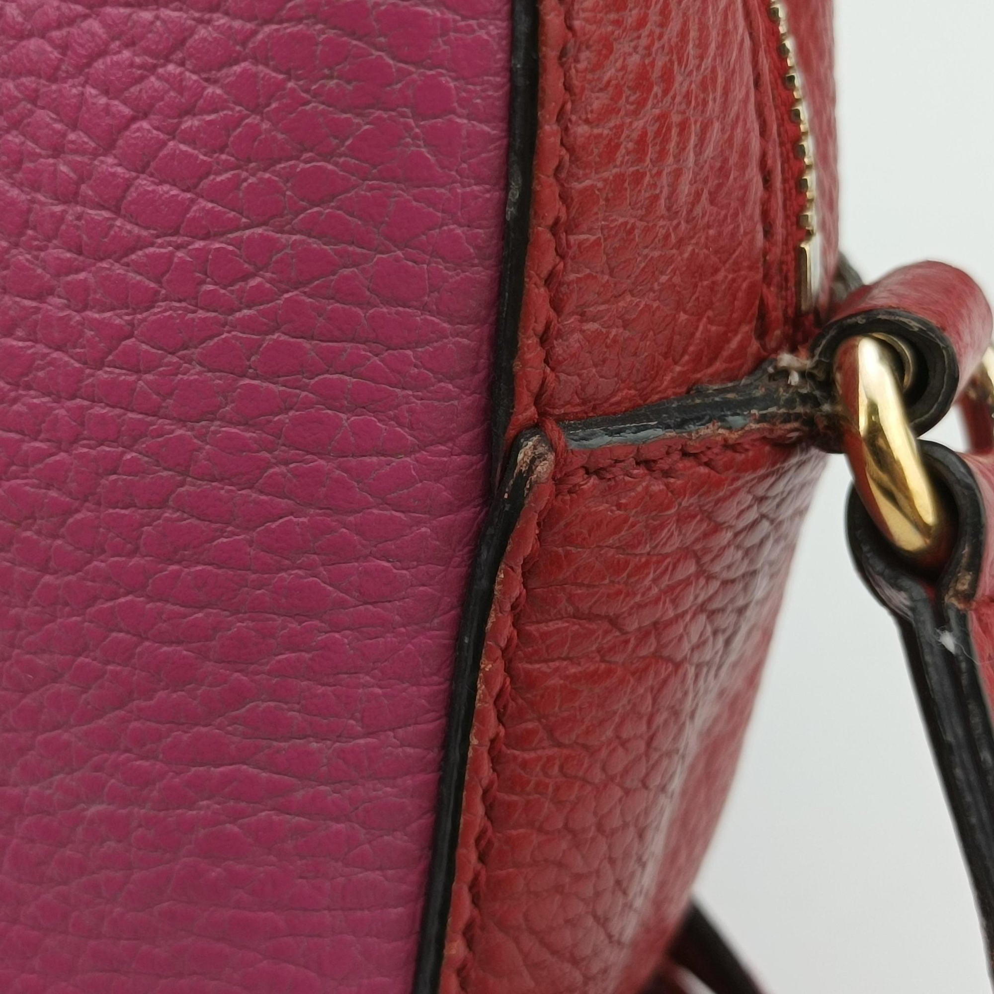 Vintage Gucci Soho Rose x red Leather 431567 shoulderbag | stylenewstar
