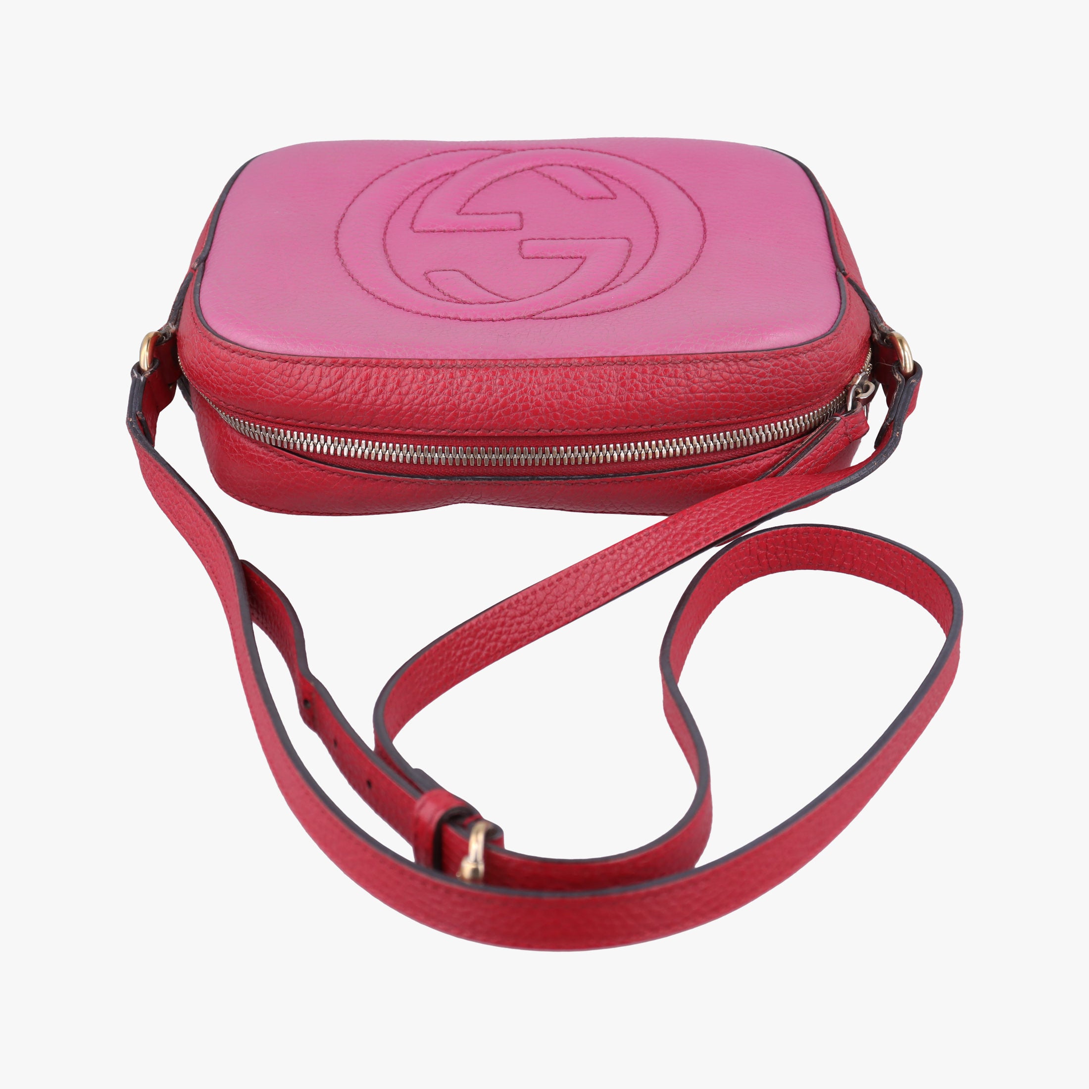 Vintage Gucci Soho Rose x red Leather 431567 shoulderbag | stylenewstar