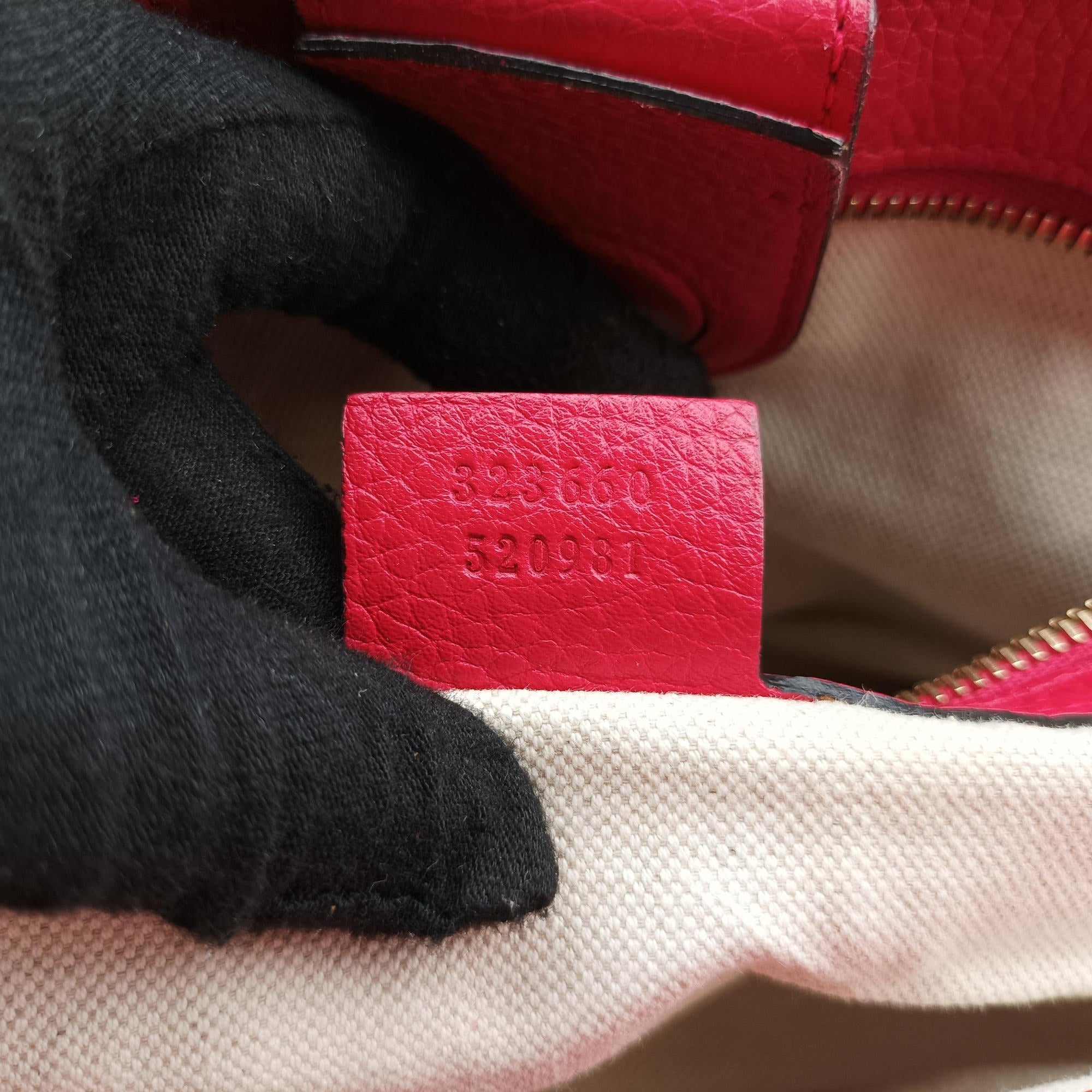 Pre-owned Gucci Bamboo Shopper Red×Orange Leather 323660 shoulderbag | stylenewstar