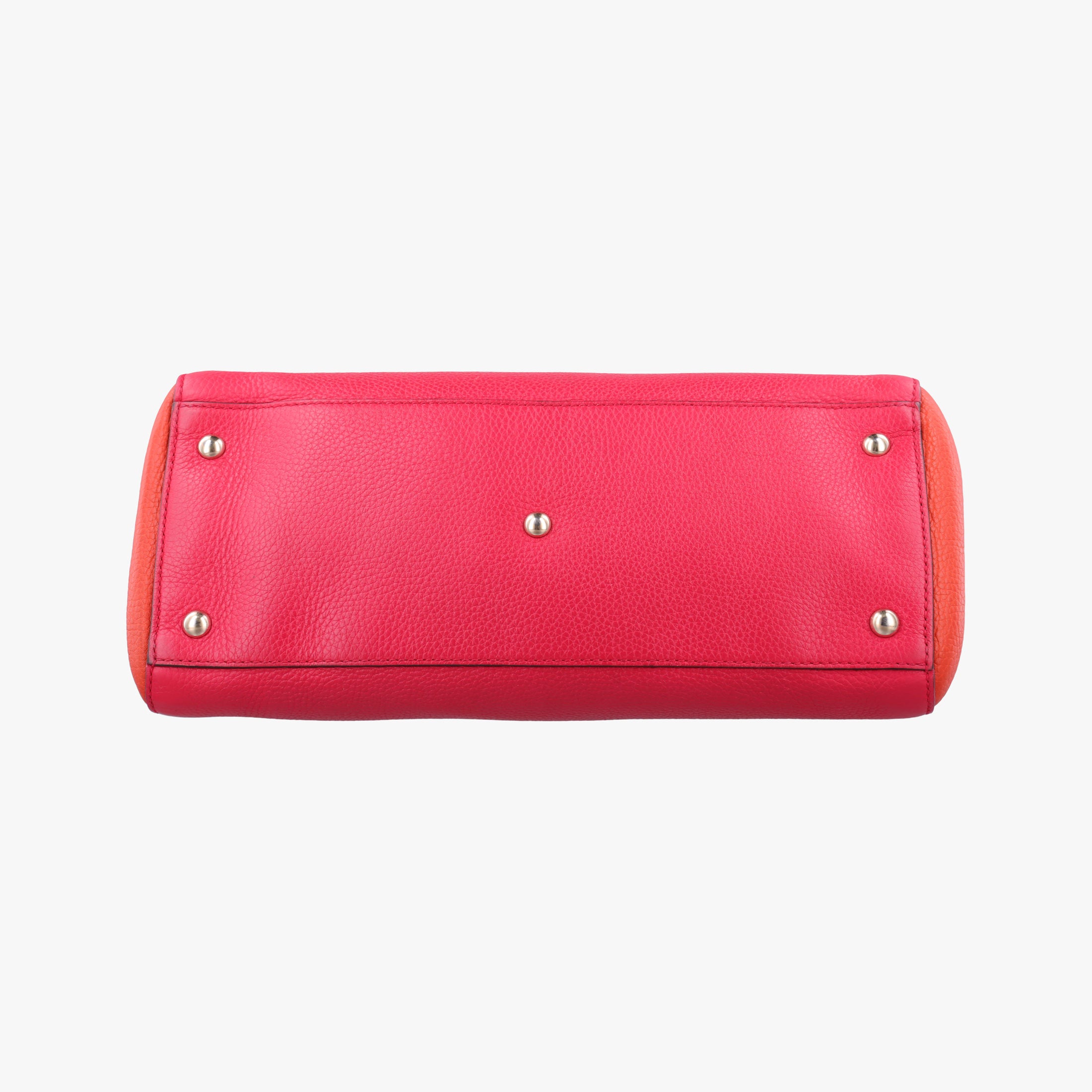 Pre-owned Gucci Bamboo Shopper Red×Orange Leather 323660 shoulderbag | stylenewstar