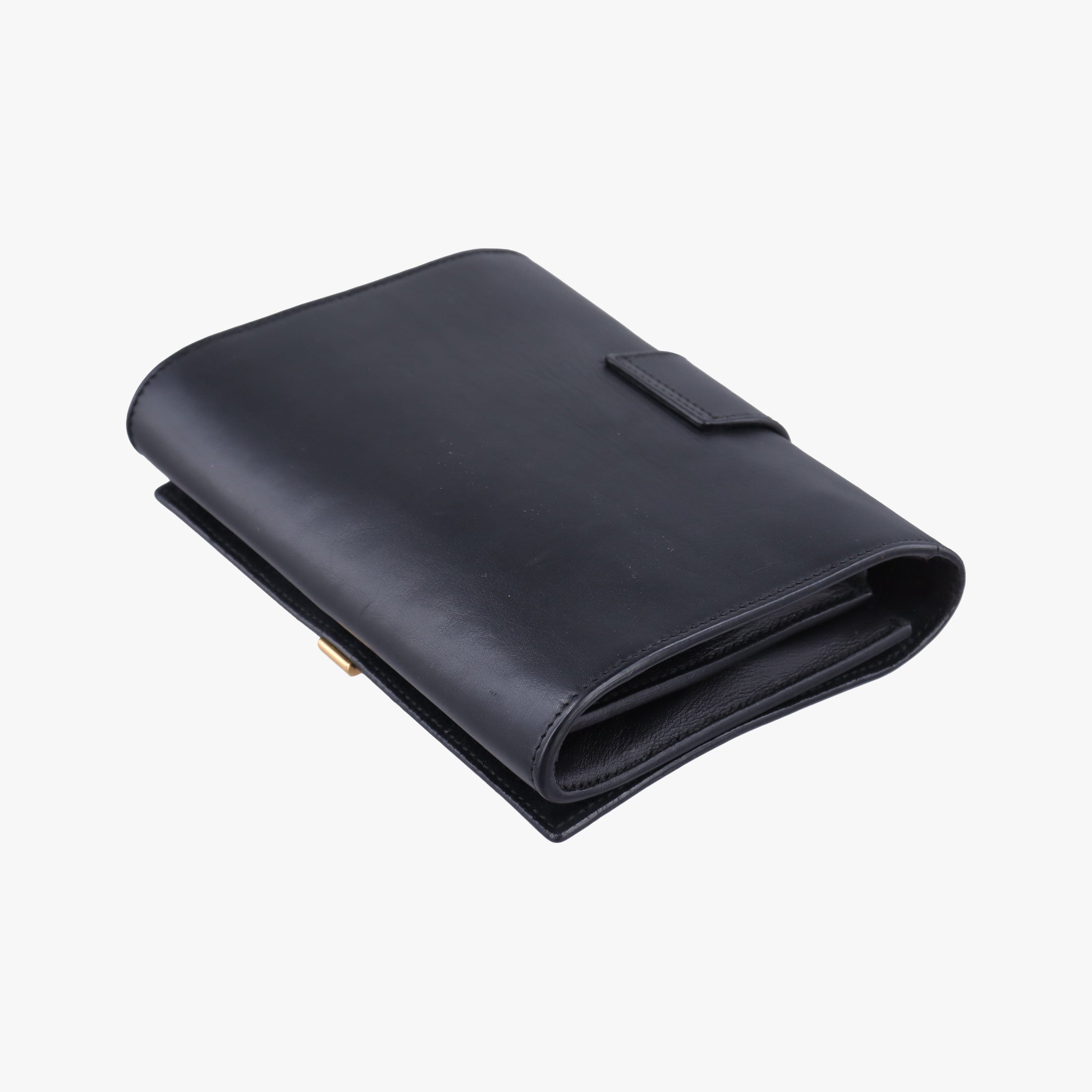 Pre-owned Yves Saint Laurent ChYc Mini Y Line Black Leather 311215 shoulderbag | stylenewstar