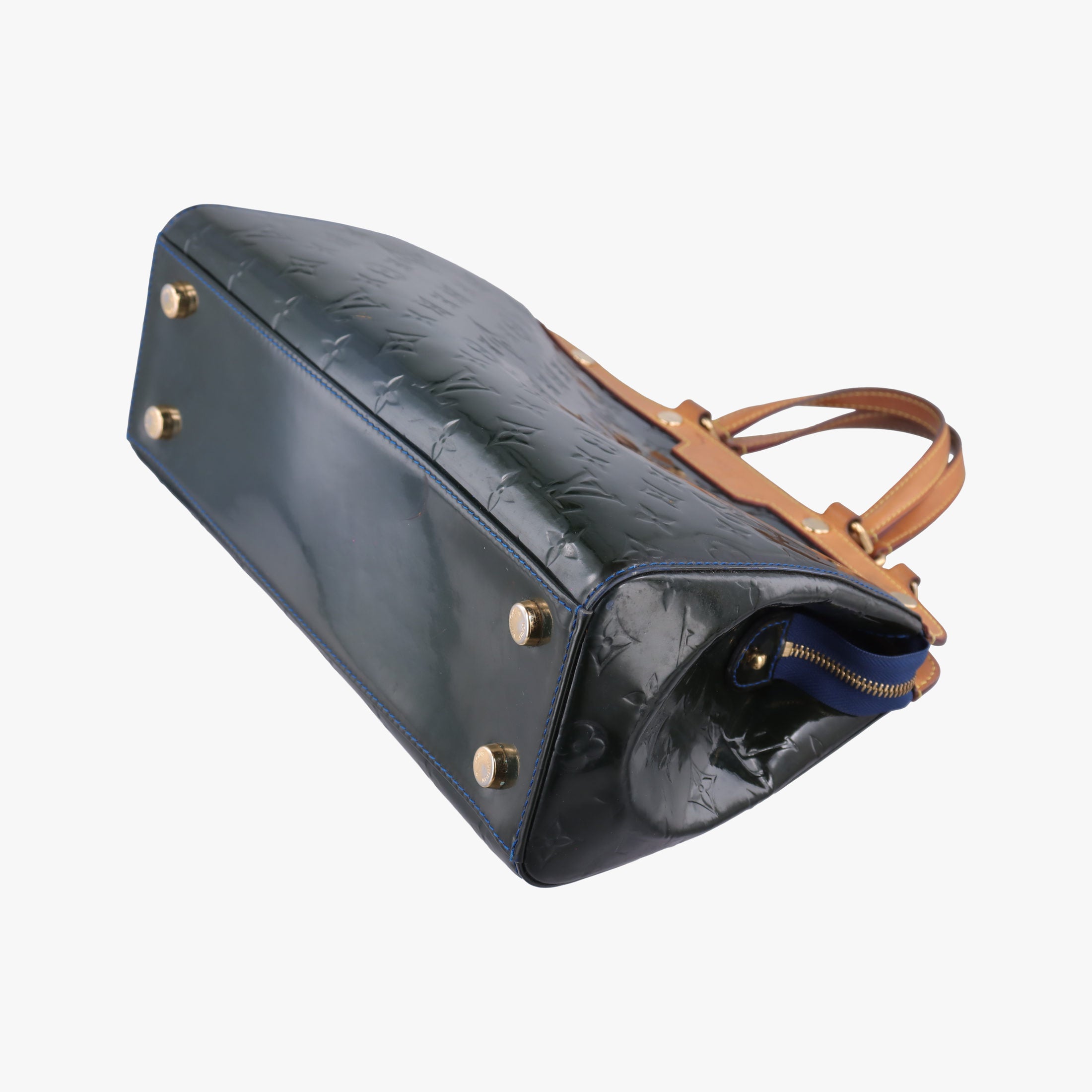 Pre-owned Louis Vuitton Brea MM granblue Vernis M90054 shoulderbag | stylenewstar