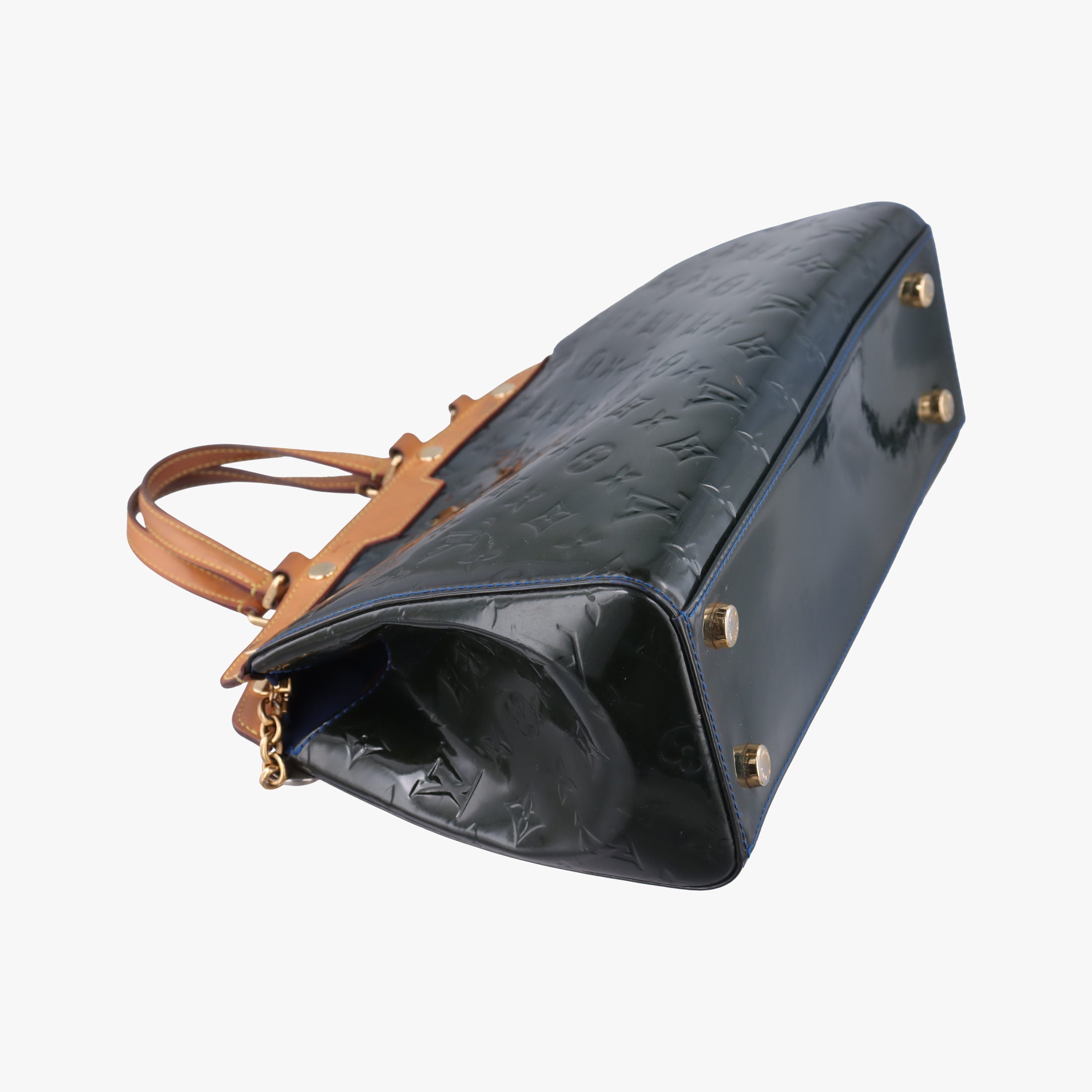 Pre-owned Louis Vuitton Brea MM granblue Vernis M90054 shoulderbag | stylenewstar