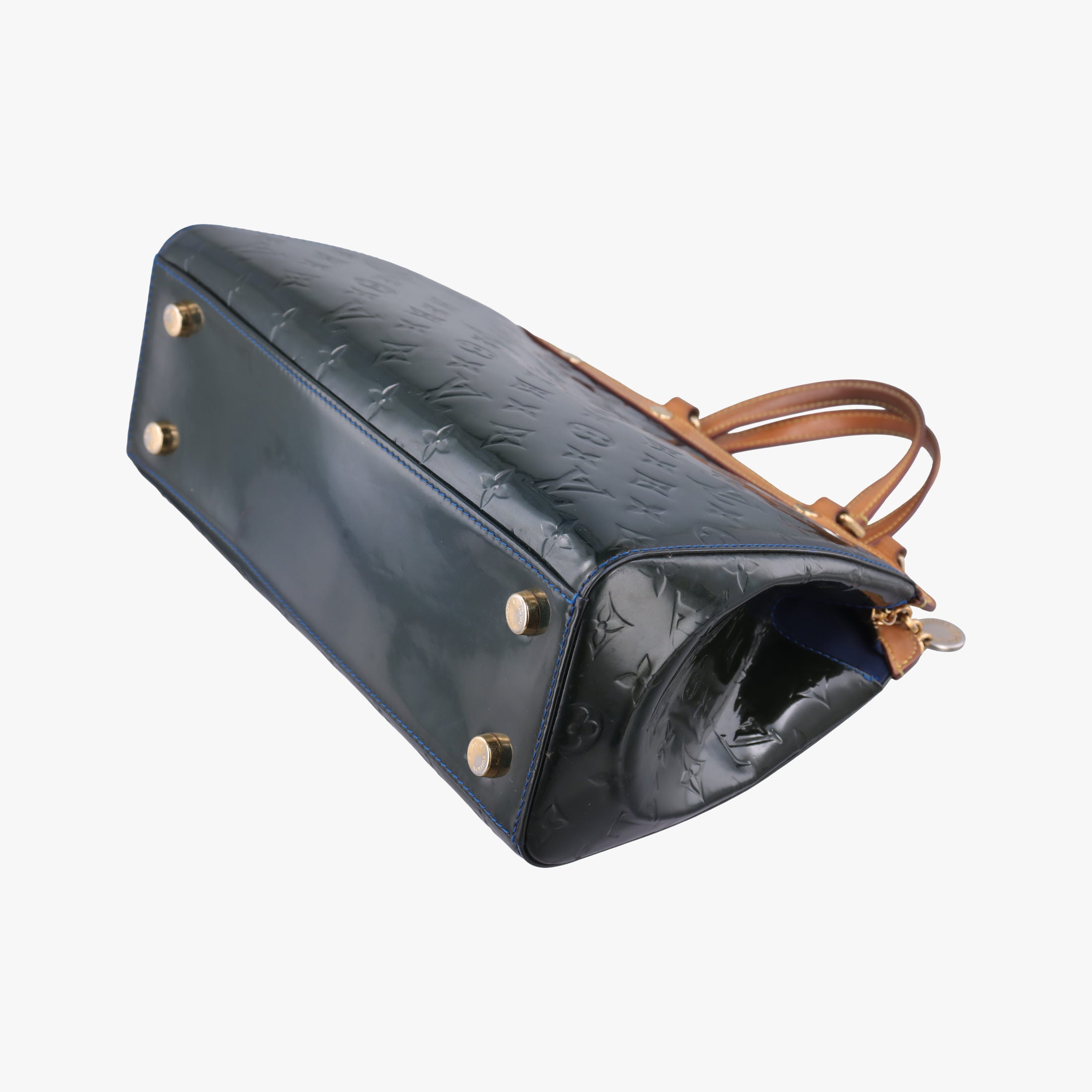 Pre-owned Louis Vuitton Brea MM granblue Vernis M90054 shoulderbag | stylenewstar