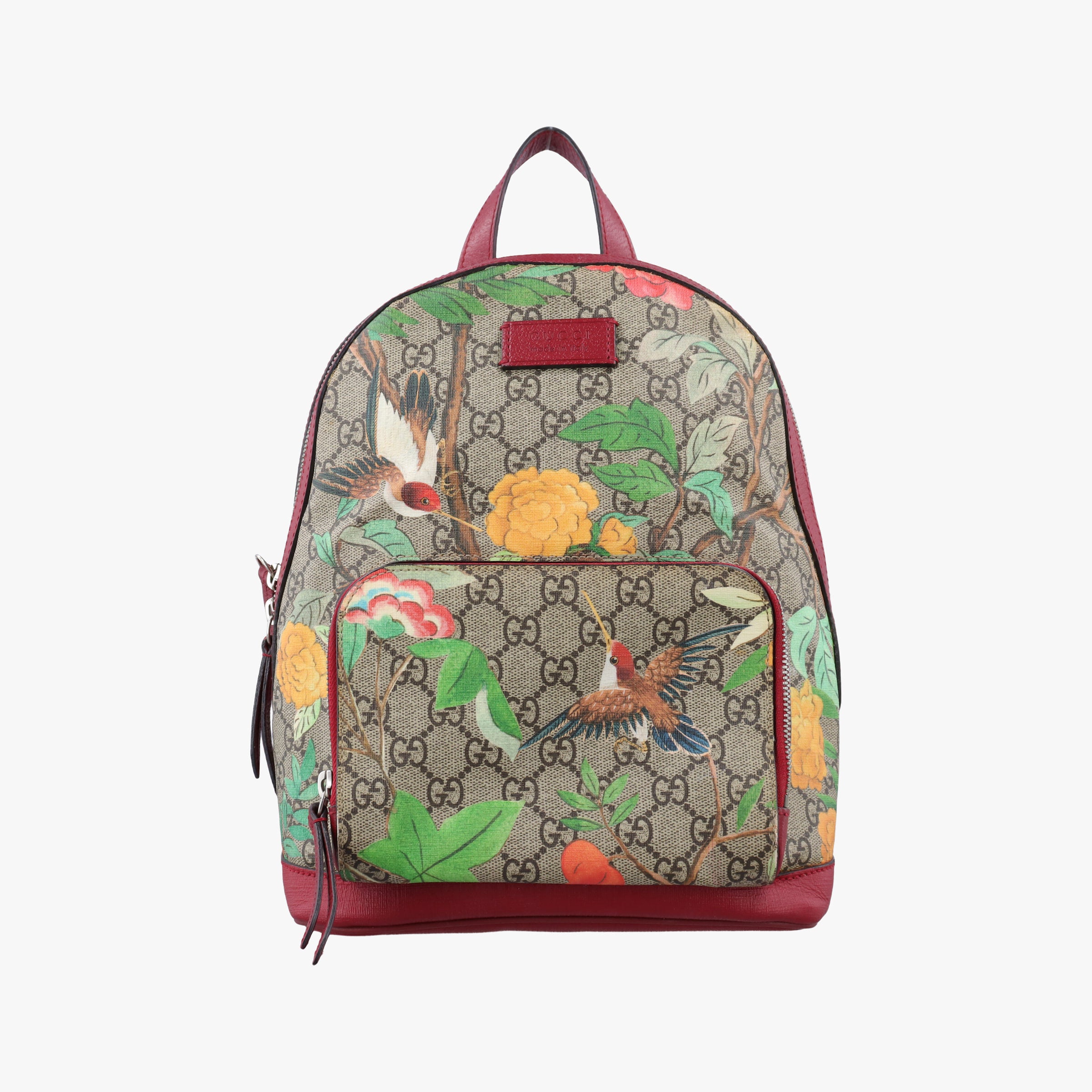 Vintage Gucci GG Supreme Tian beige×Multicolour PVC coated canvas×Leather 427042 backpack/rucksack | stylenewstar