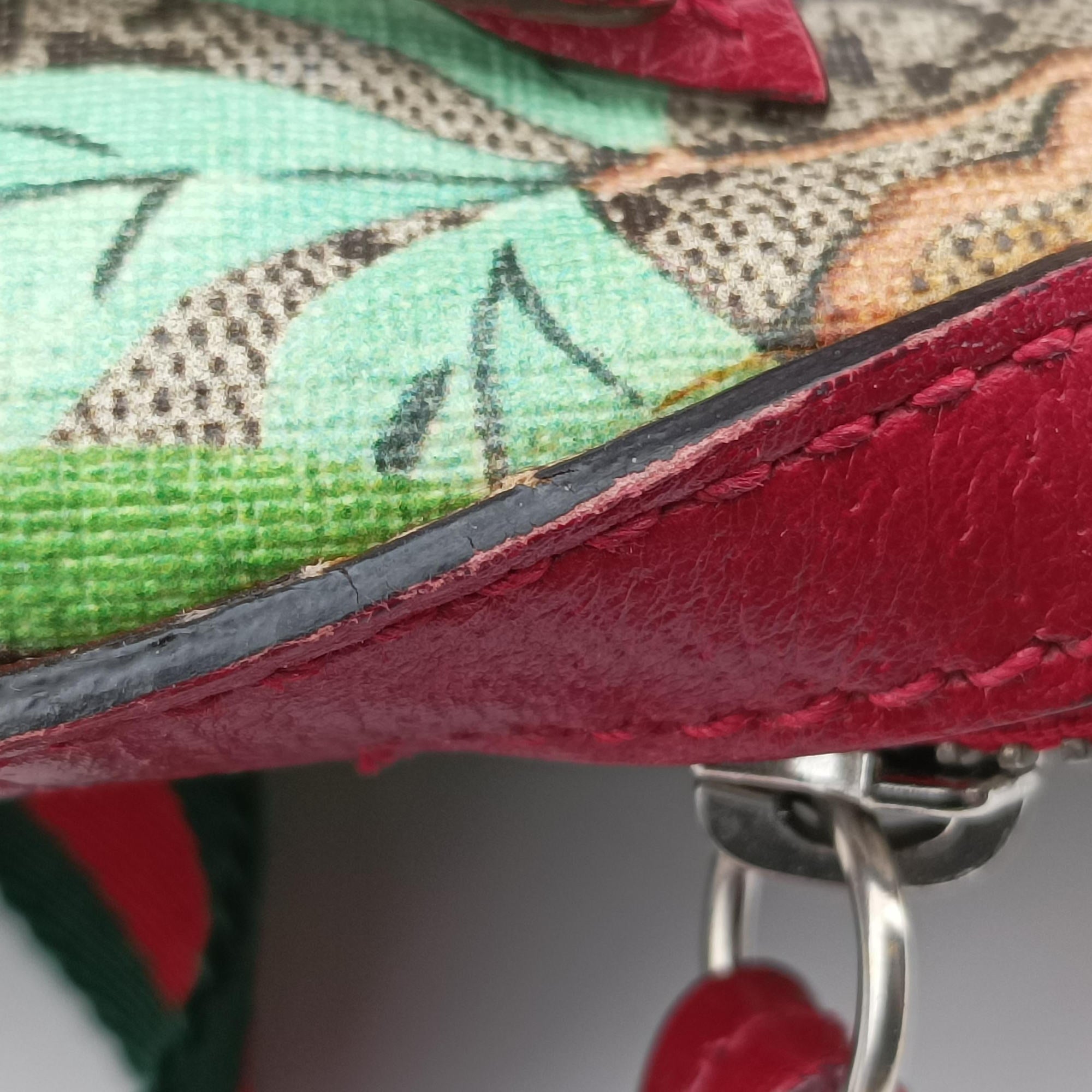 Vintage Gucci GG Supreme Tian beige×Multicolour PVC coated canvas×Leather 427042 backpack/rucksack | stylenewstar
