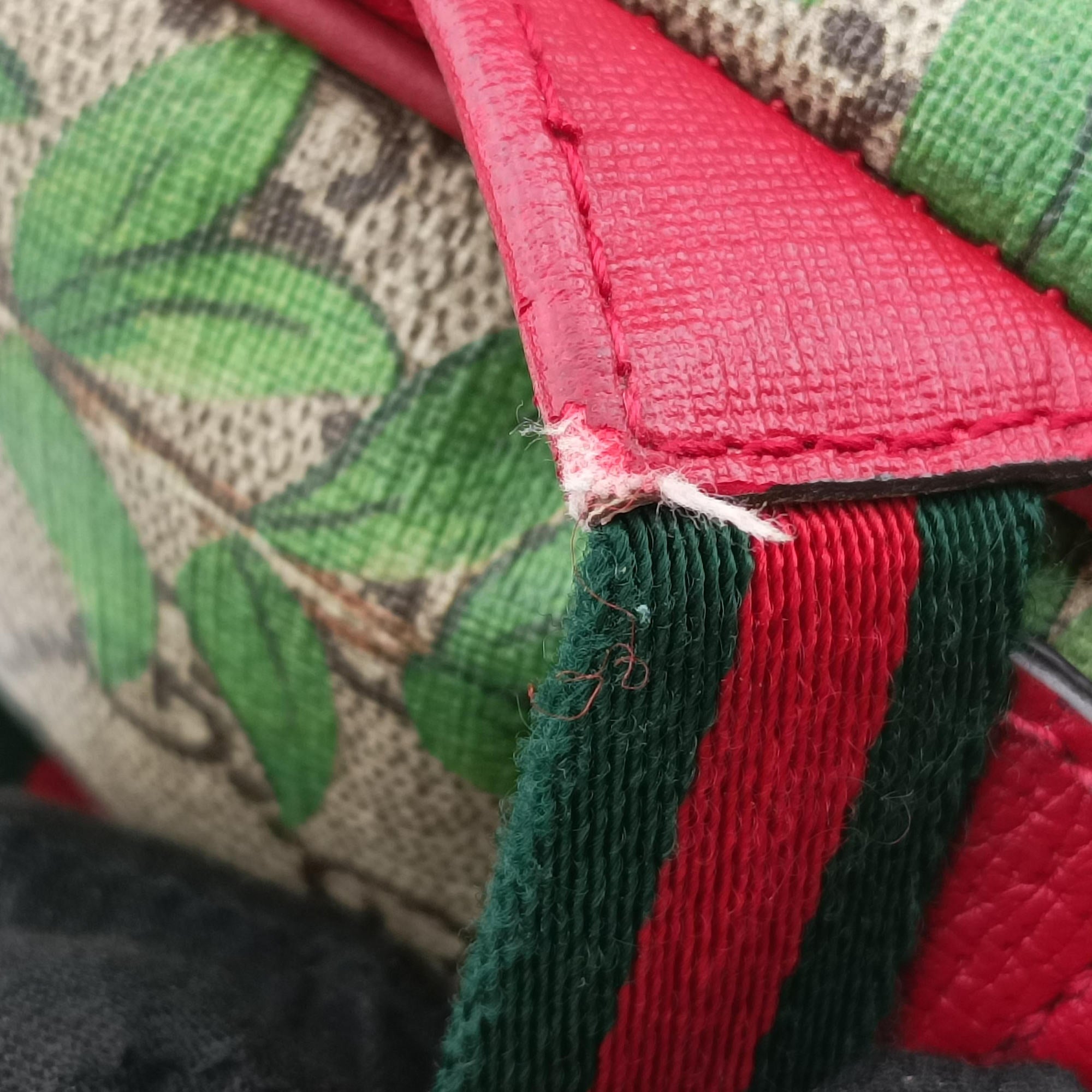 Vintage Gucci GG Supreme Tian beige×Multicolour PVC coated canvas×Leather 427042 backpack/rucksack | stylenewstar