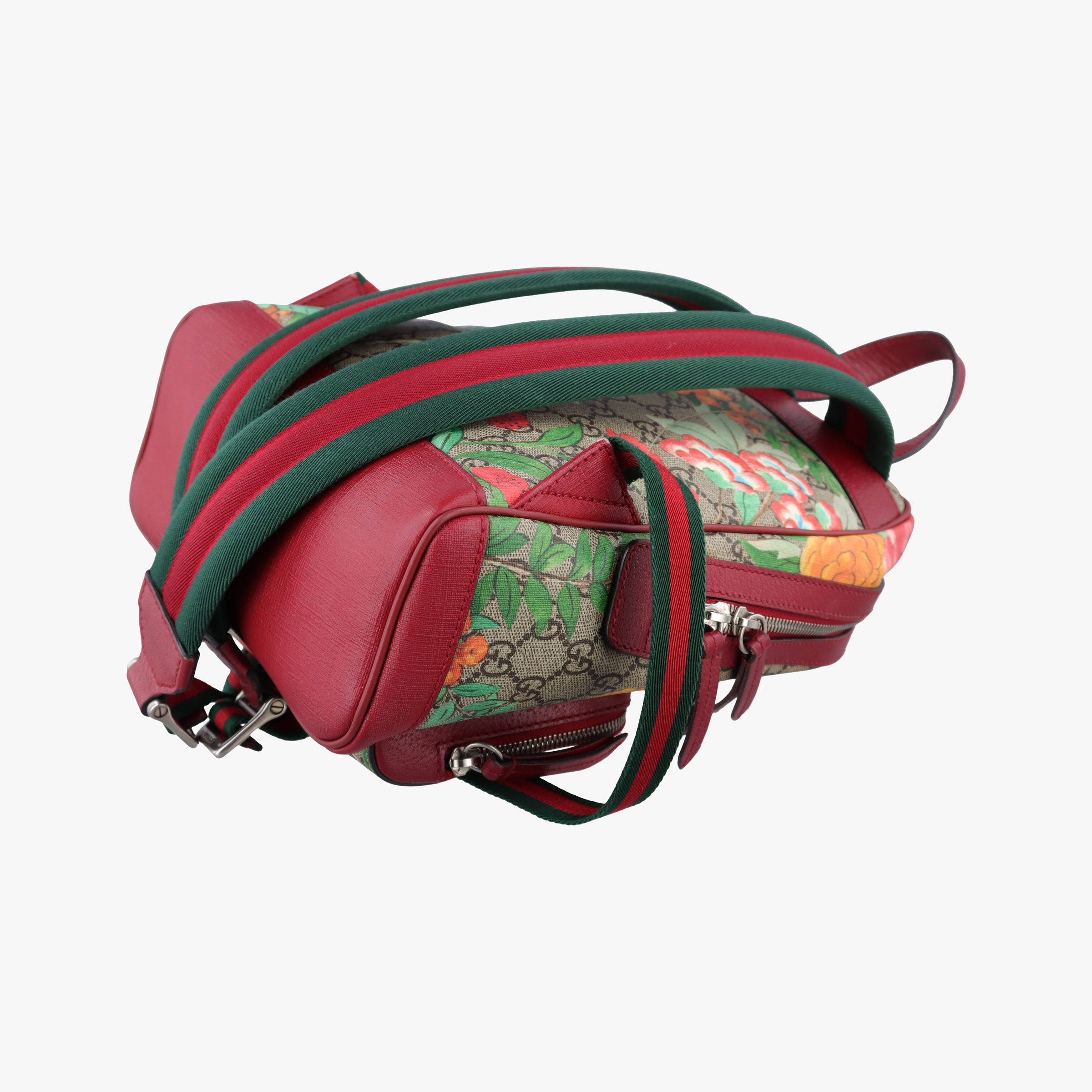 Vintage Gucci GG Supreme Tian beige×Multicolour PVC coated canvas×Leather 427042 backpack/rucksack | stylenewstar