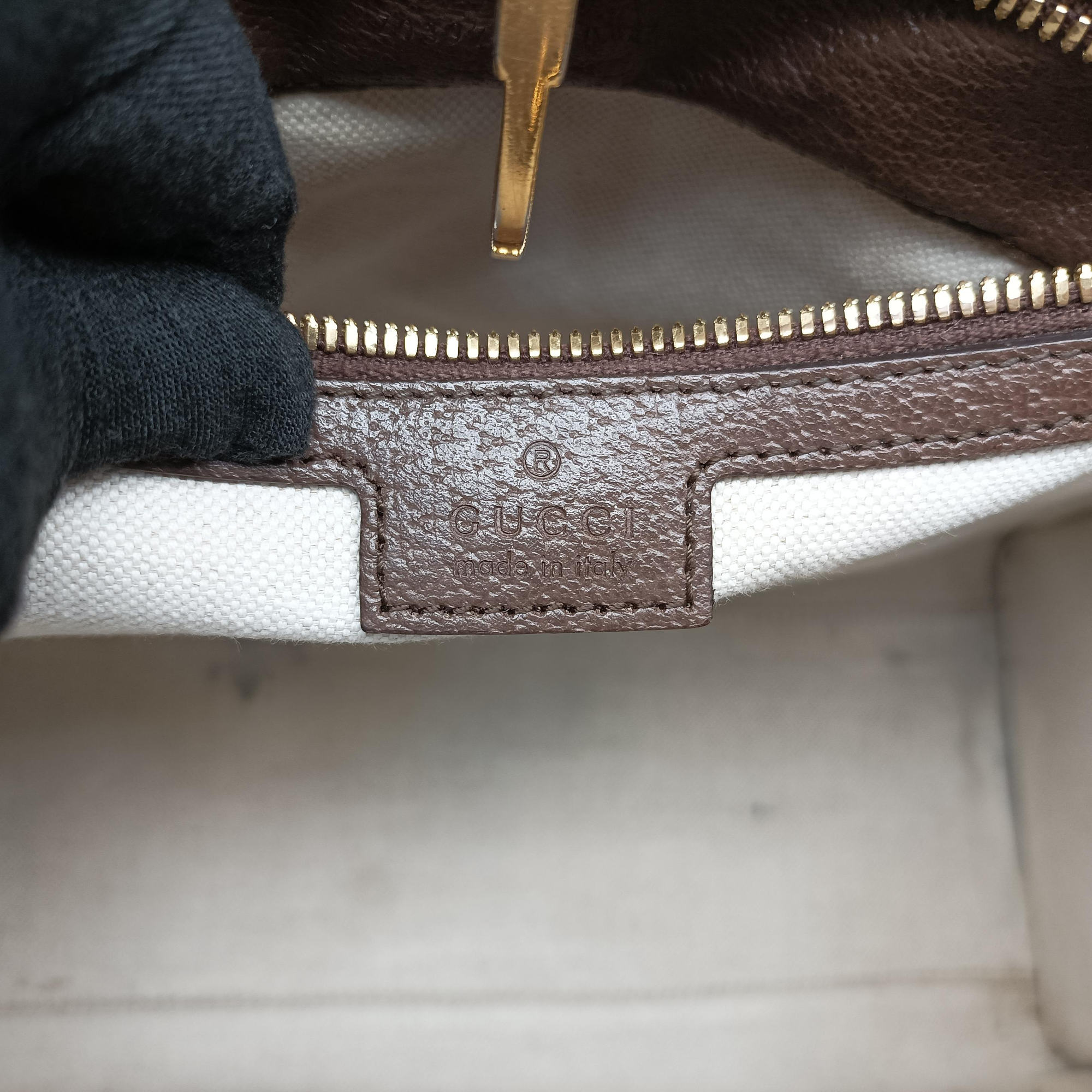 Vintage Gucci Jumbo GG Tote Brown×Green×Red canvas×leather 703974 shoulderbag | stylenewstar