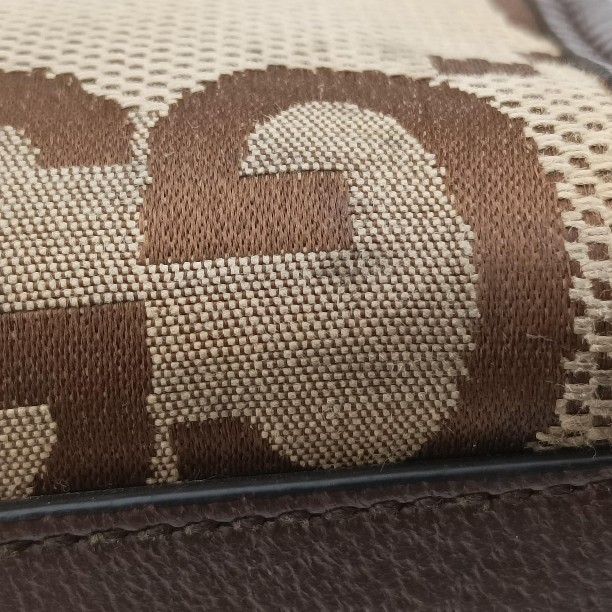 Vintage Gucci Jumbo GG Tote Brown×Green×Red canvas×leather 703974 shoulderbag | stylenewstar