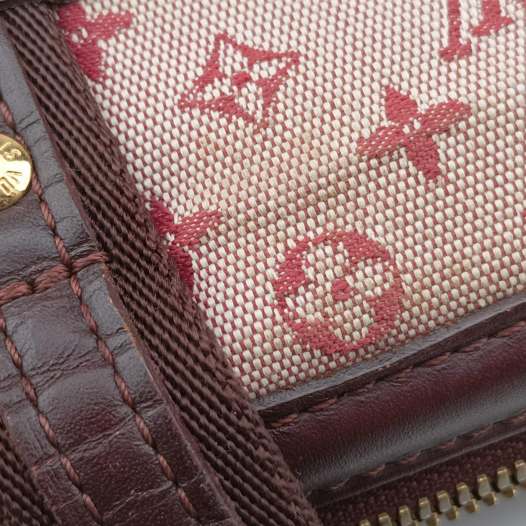 Pre-owned Louis Vuitton Josephine PM Cherry Monogram Mini Canva M92314 handbag | stylenewstar