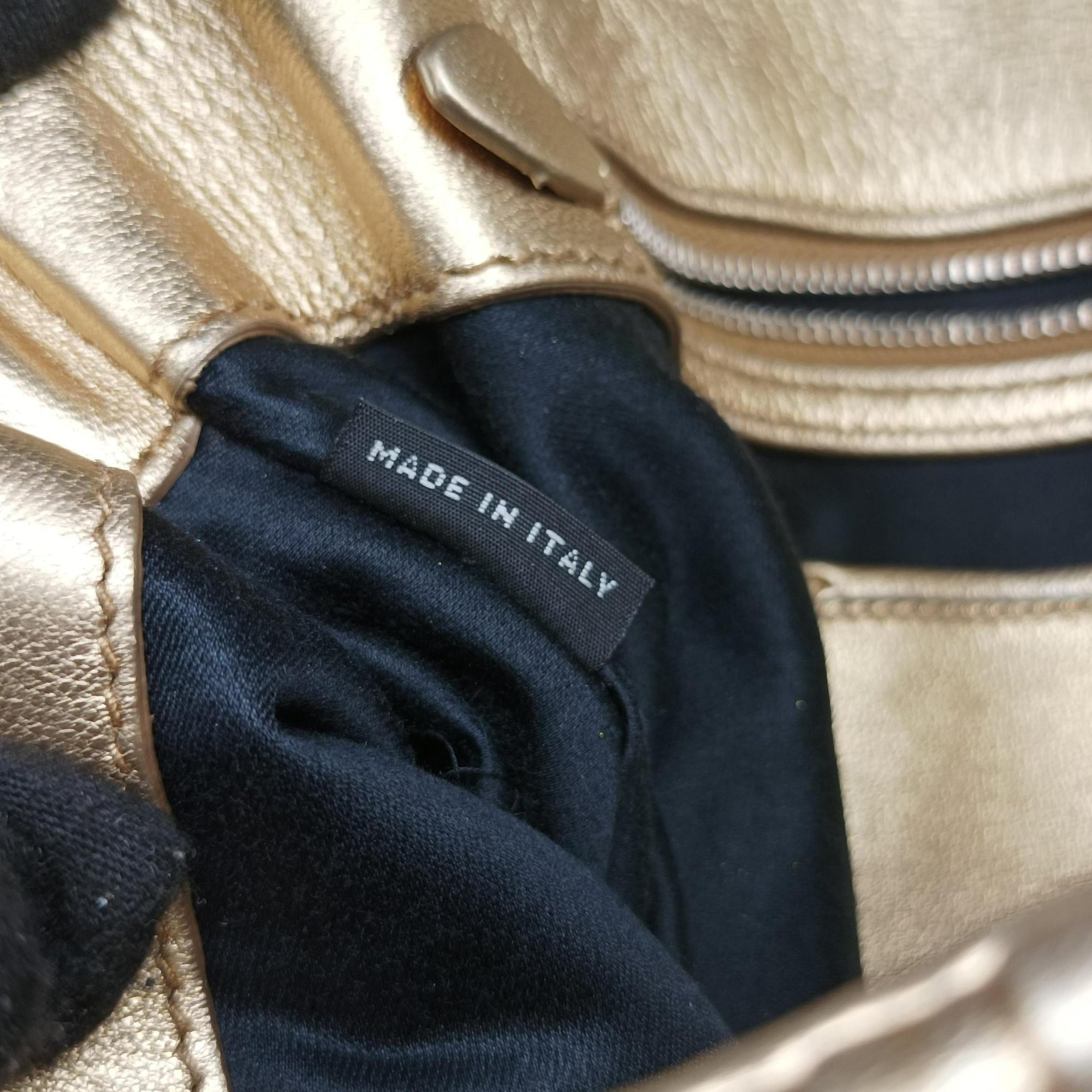 Vintage Miu Miu Iconic Crystal Cloque Golden Nappa Leather 5BD233 shoulderbag | stylenewstar