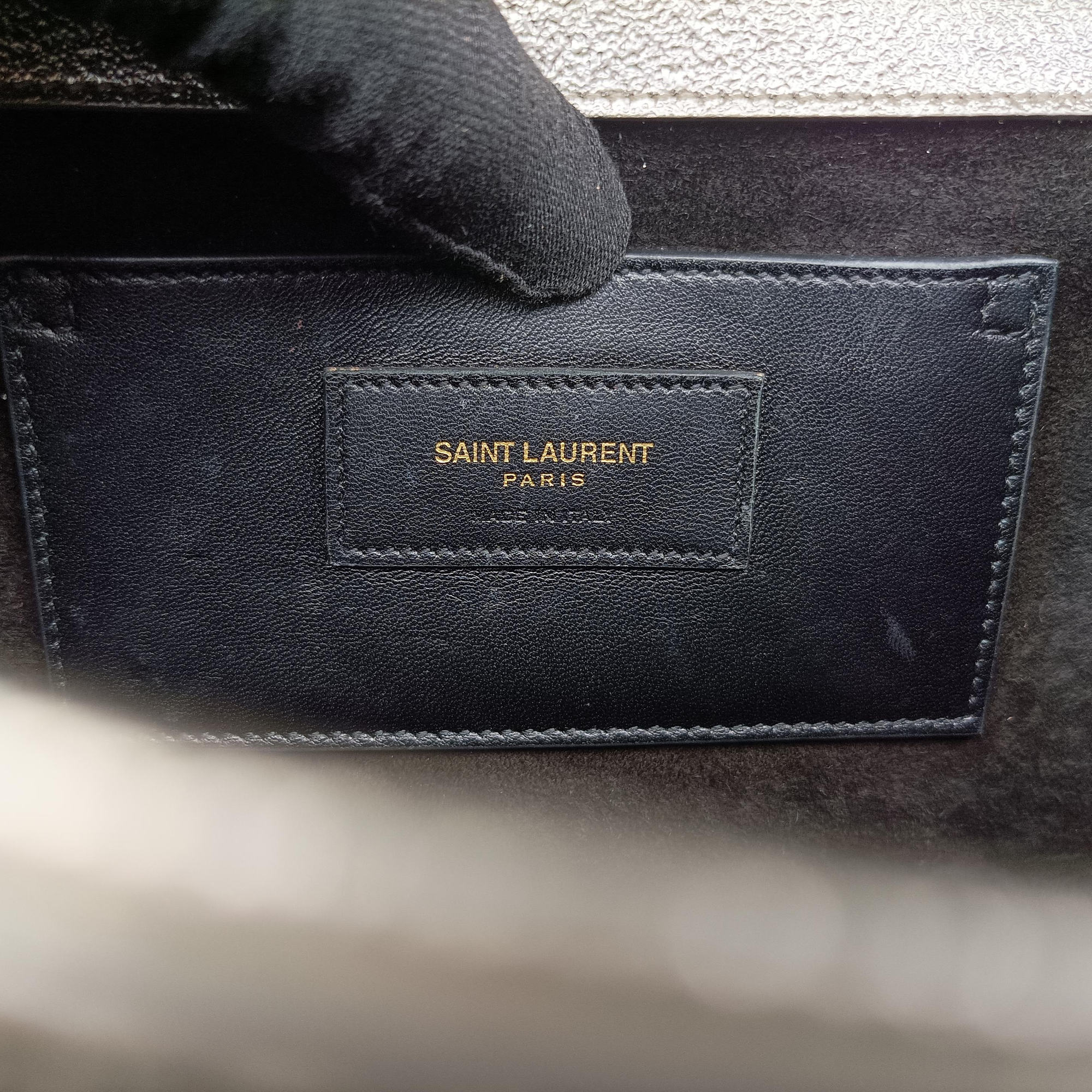 Pre-owned Yves Saint Laurent KATE Golden Leather 364021 shoulderbag | stylenewstar