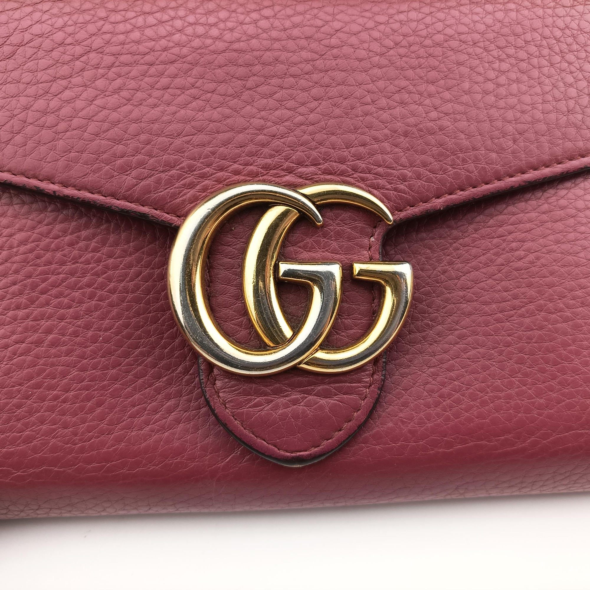 Vintage Gucci GG Marmont Purple Leather 401232 shoulderbag | stylenewstar