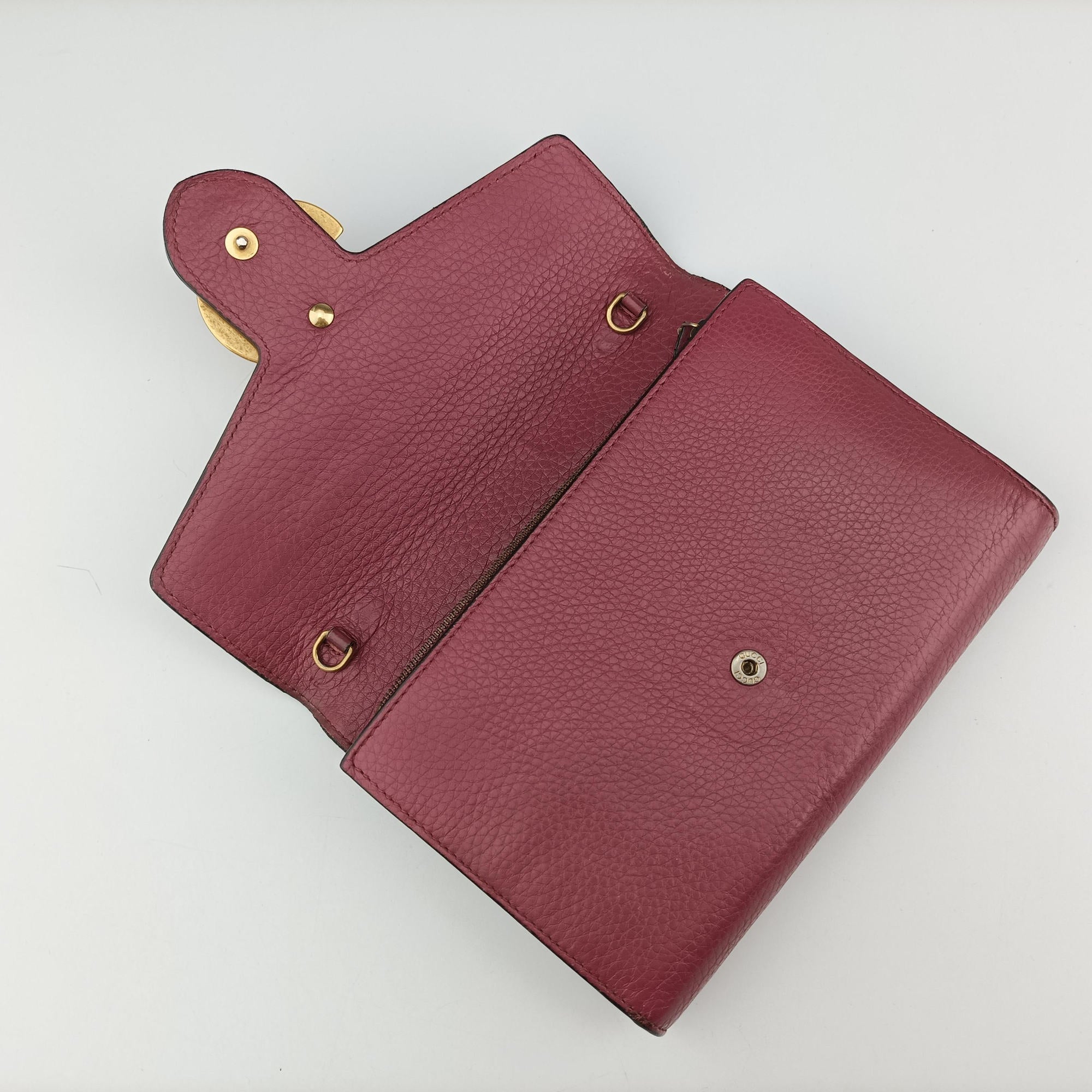 Vintage Gucci GG Marmont Purple Leather 401232 shoulderbag | stylenewstar
