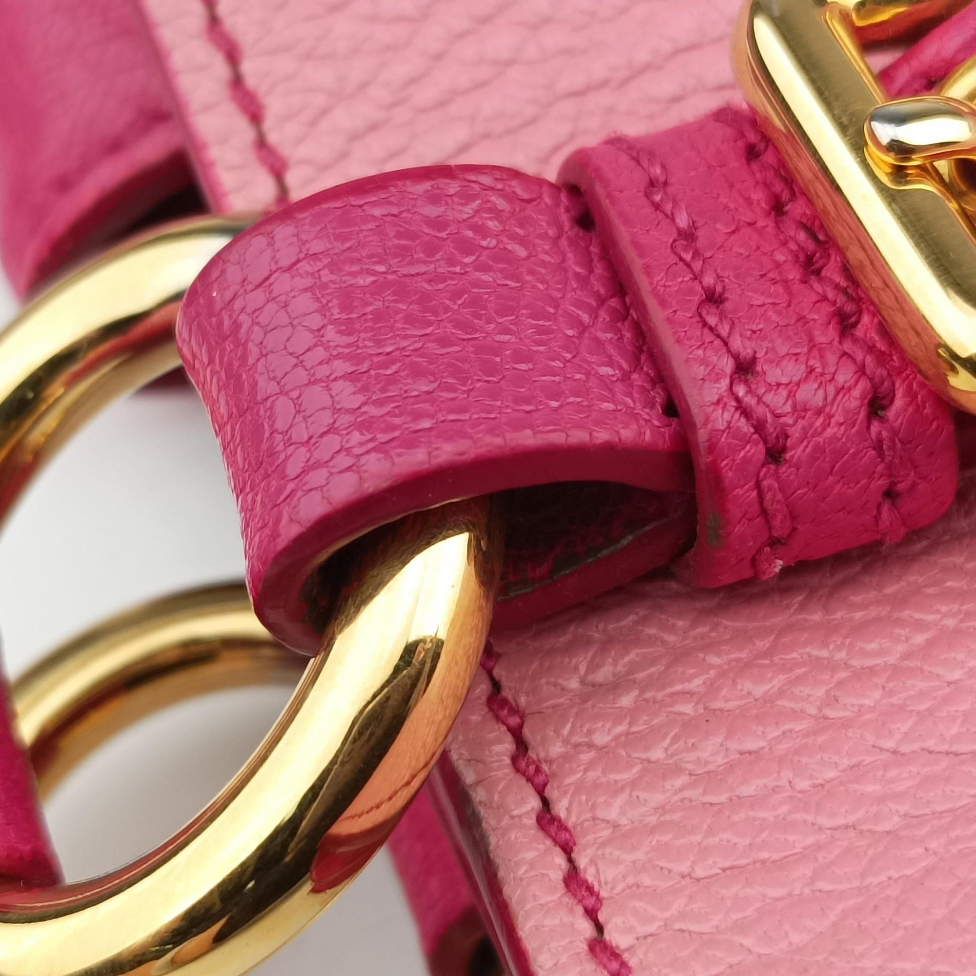 Pre-owned Miu Miu Madras Pink Leather  shoulderbag | stylenewstar