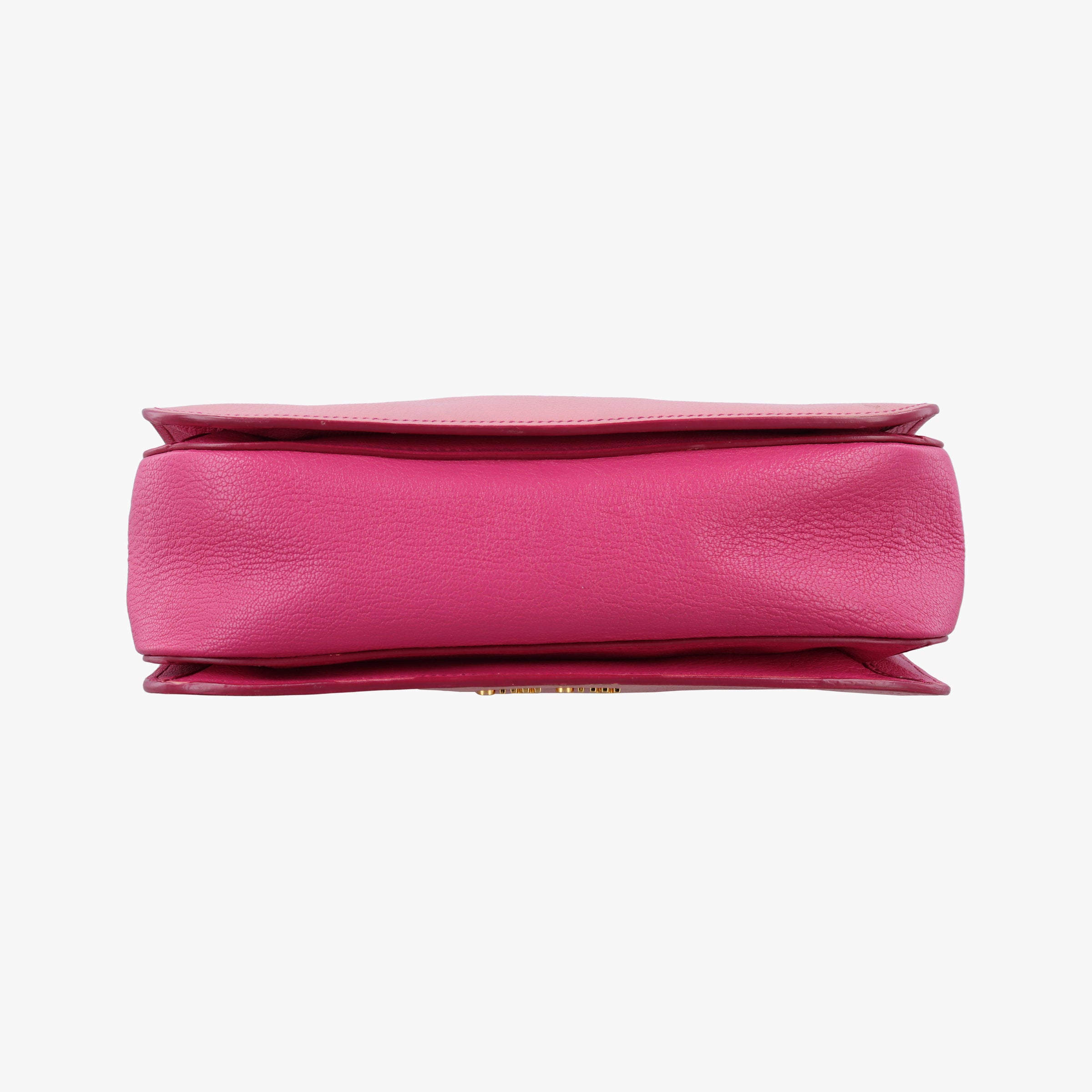 Pre-owned Miu Miu Madras Pink Leather  shoulderbag | stylenewstar