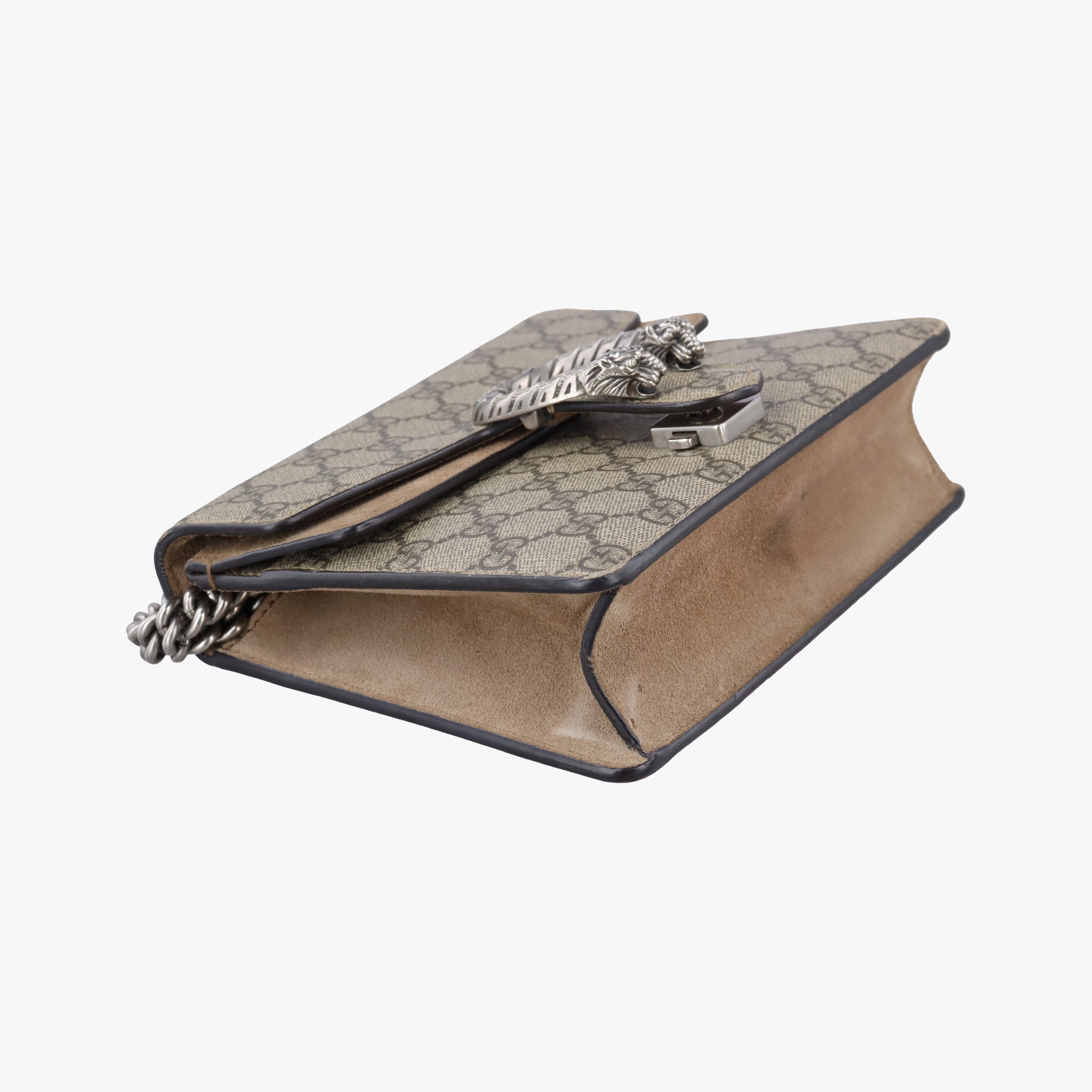 Pre-owned Gucci Dionysus Brown PVC coated canvas × suede 421970 shoulderbag | stylenewstar