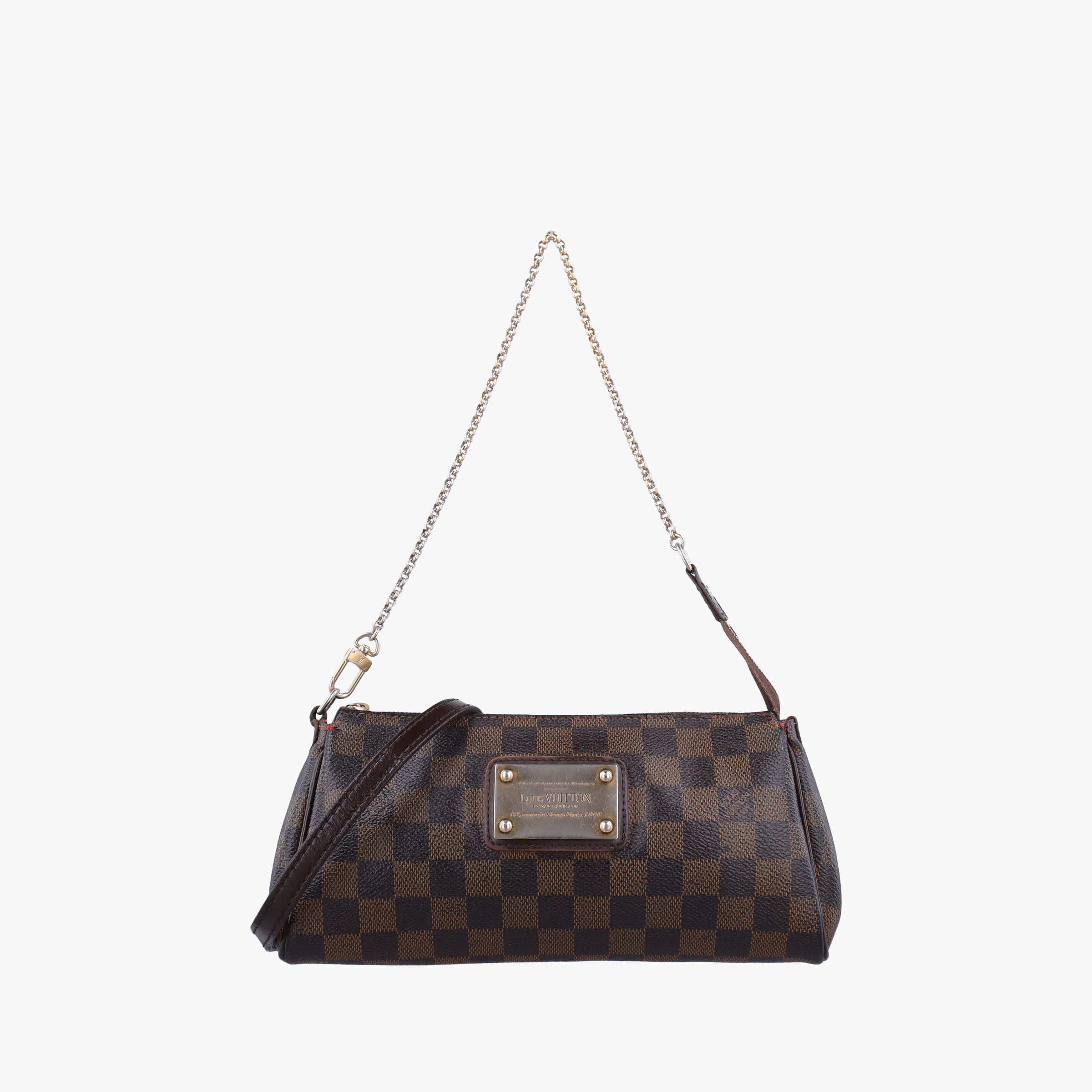 Pre-owned Louis Vuitton EVA EBENE Damier Canvas N55213 shoulderbag | stylenewstar