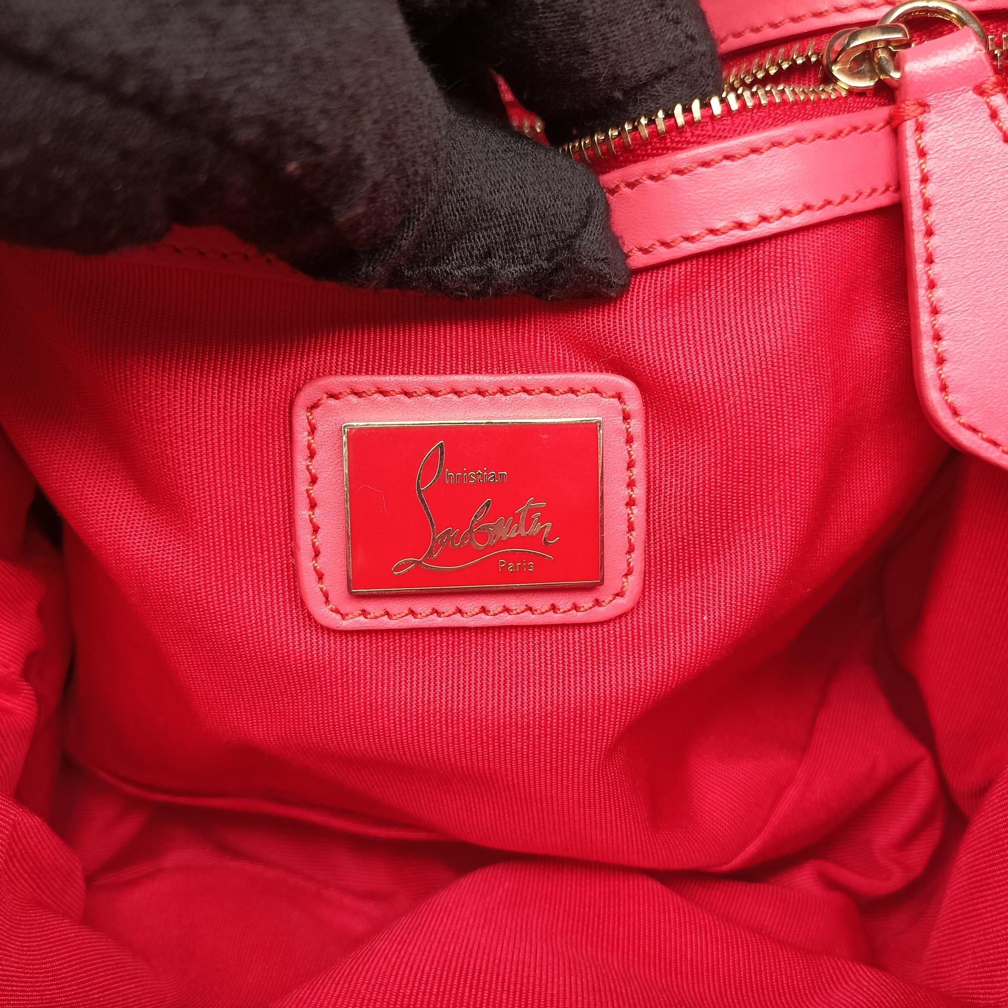 Secondhand Christian Louboutin Sweet Charity pink ×rose red ×yellow Leather  shoulderbag | stylenewstar