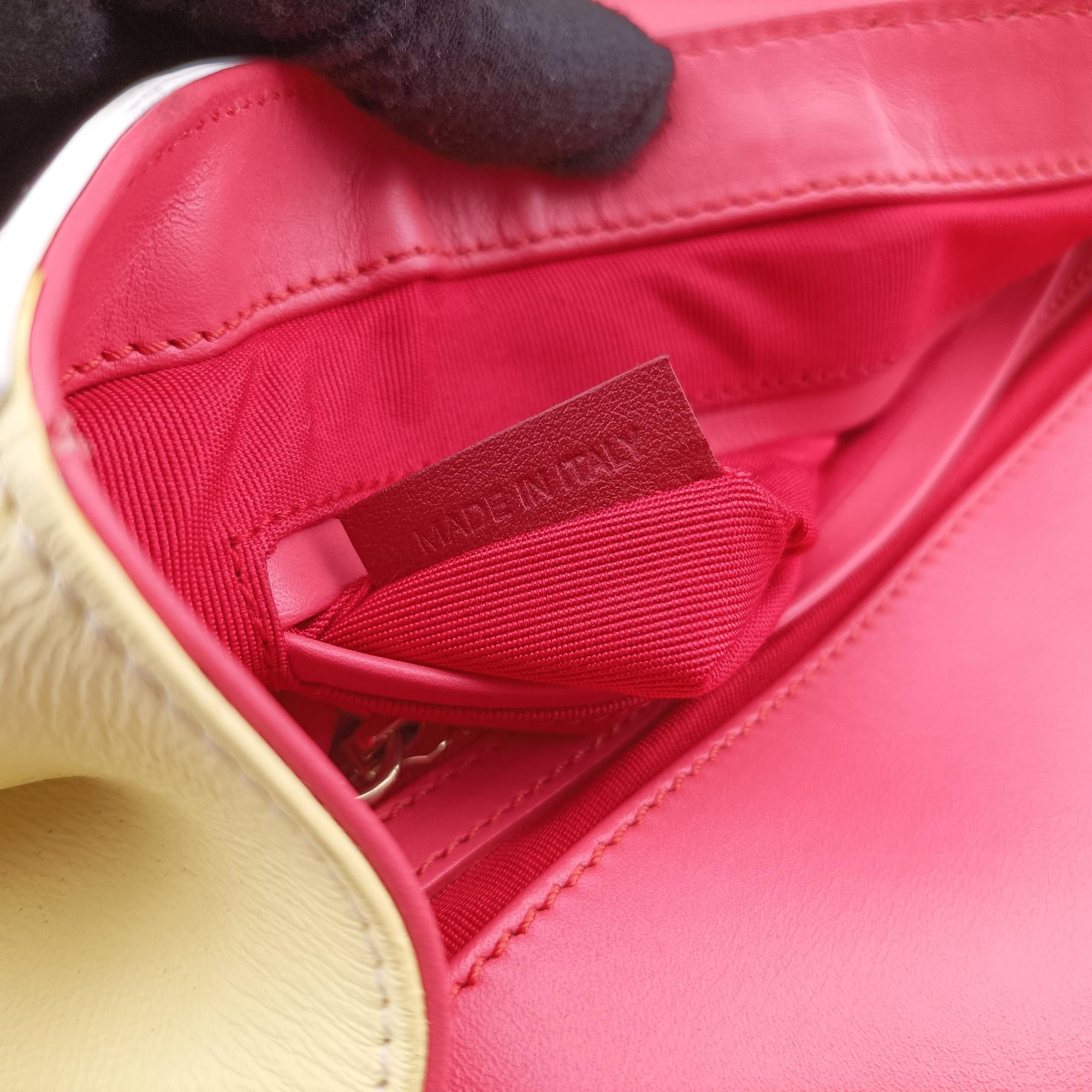 Secondhand Christian Louboutin Sweet Charity pink ×rose red ×yellow Leather  shoulderbag | stylenewstar