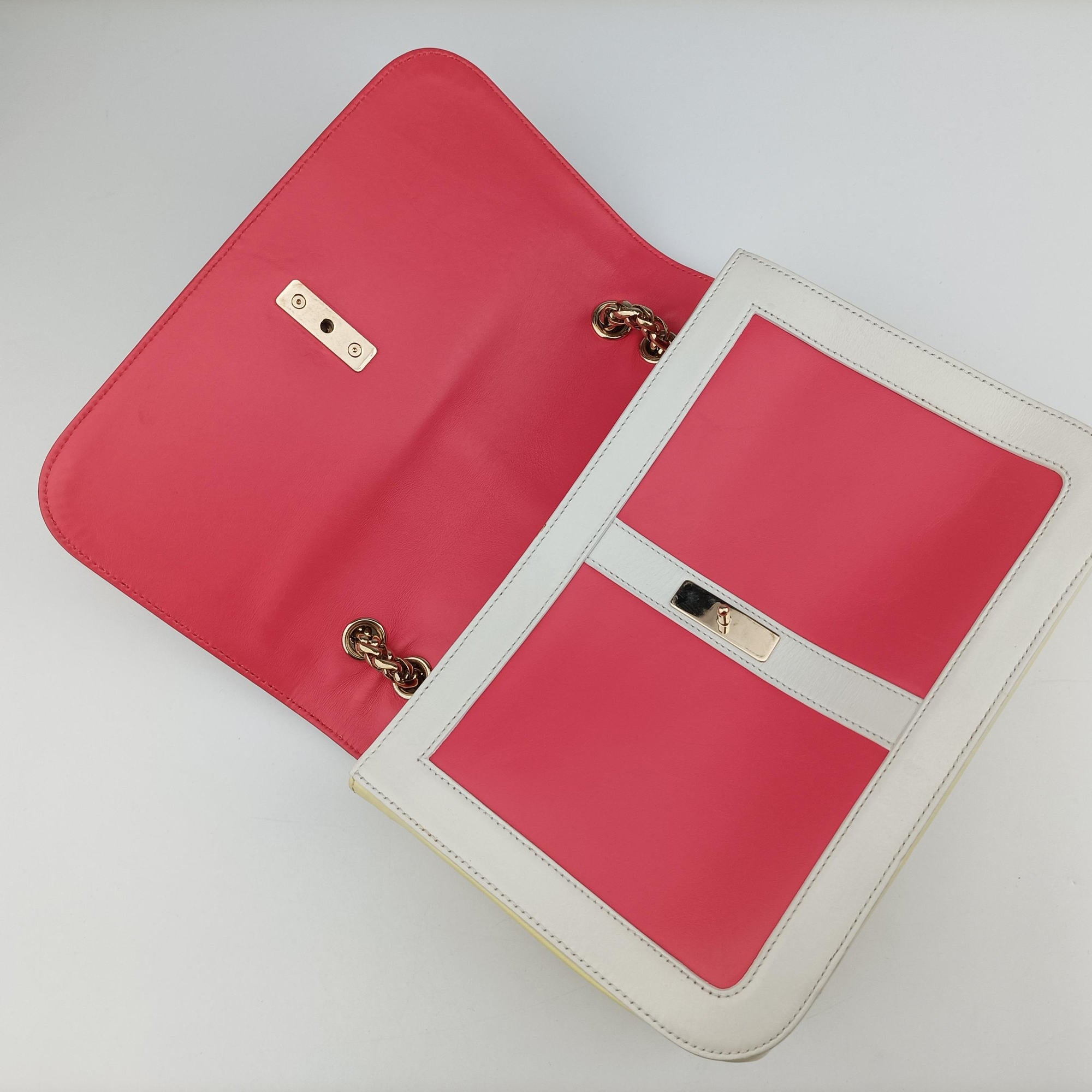 Secondhand Christian Louboutin Sweet Charity pink ×rose red ×yellow Leather  shoulderbag | stylenewstar
