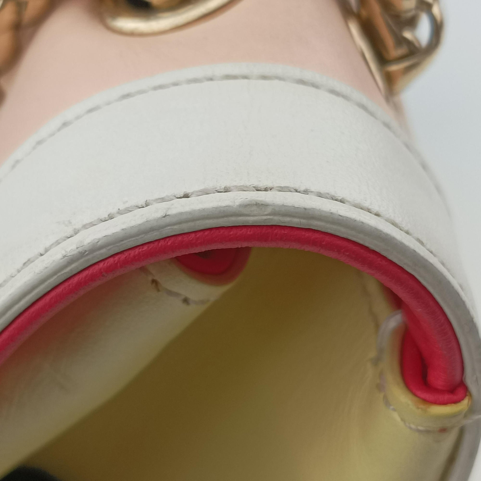 Secondhand Christian Louboutin Sweet Charity pink ×rose red ×yellow Leather  shoulderbag | stylenewstar