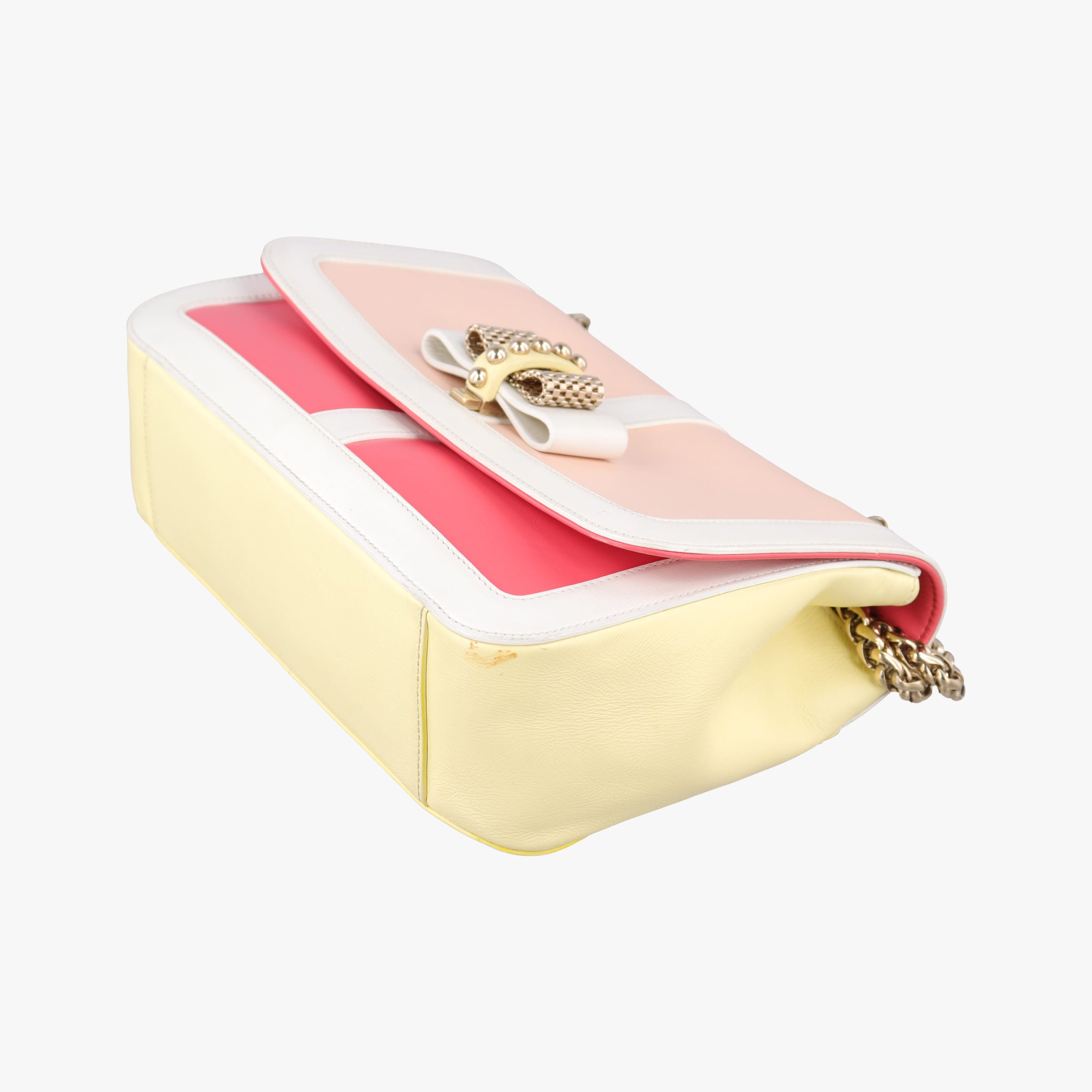 Secondhand Christian Louboutin Sweet Charity pink ×rose red ×yellow Leather  shoulderbag | stylenewstar