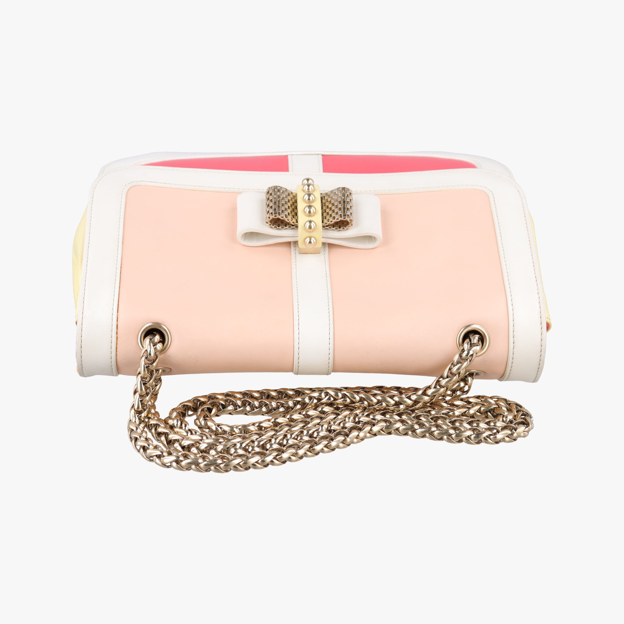 Secondhand Christian Louboutin Sweet Charity pink ×rose red ×yellow Leather  shoulderbag | stylenewstar