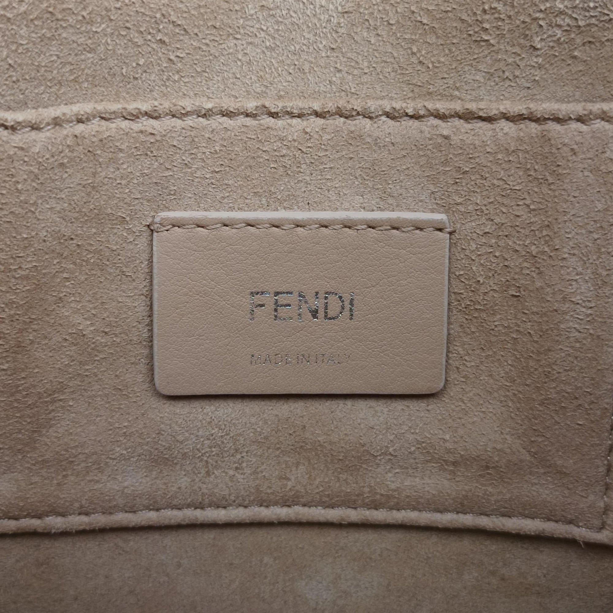 Vintage Fendi Studded Kan I Black Leather 8M0381 shoulderbag | stylenewstar