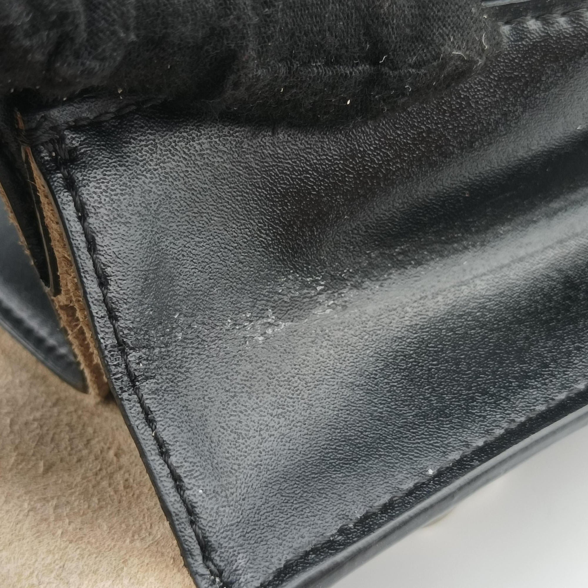 Vintage Fendi Studded Kan I Black Leather 8M0381 shoulderbag | stylenewstar