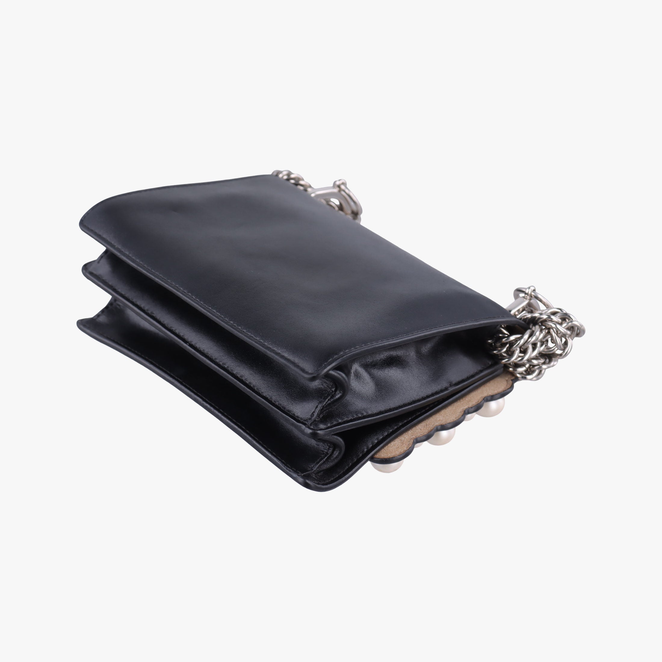Vintage Fendi Studded Kan I Black Leather 8M0381 shoulderbag | stylenewstar