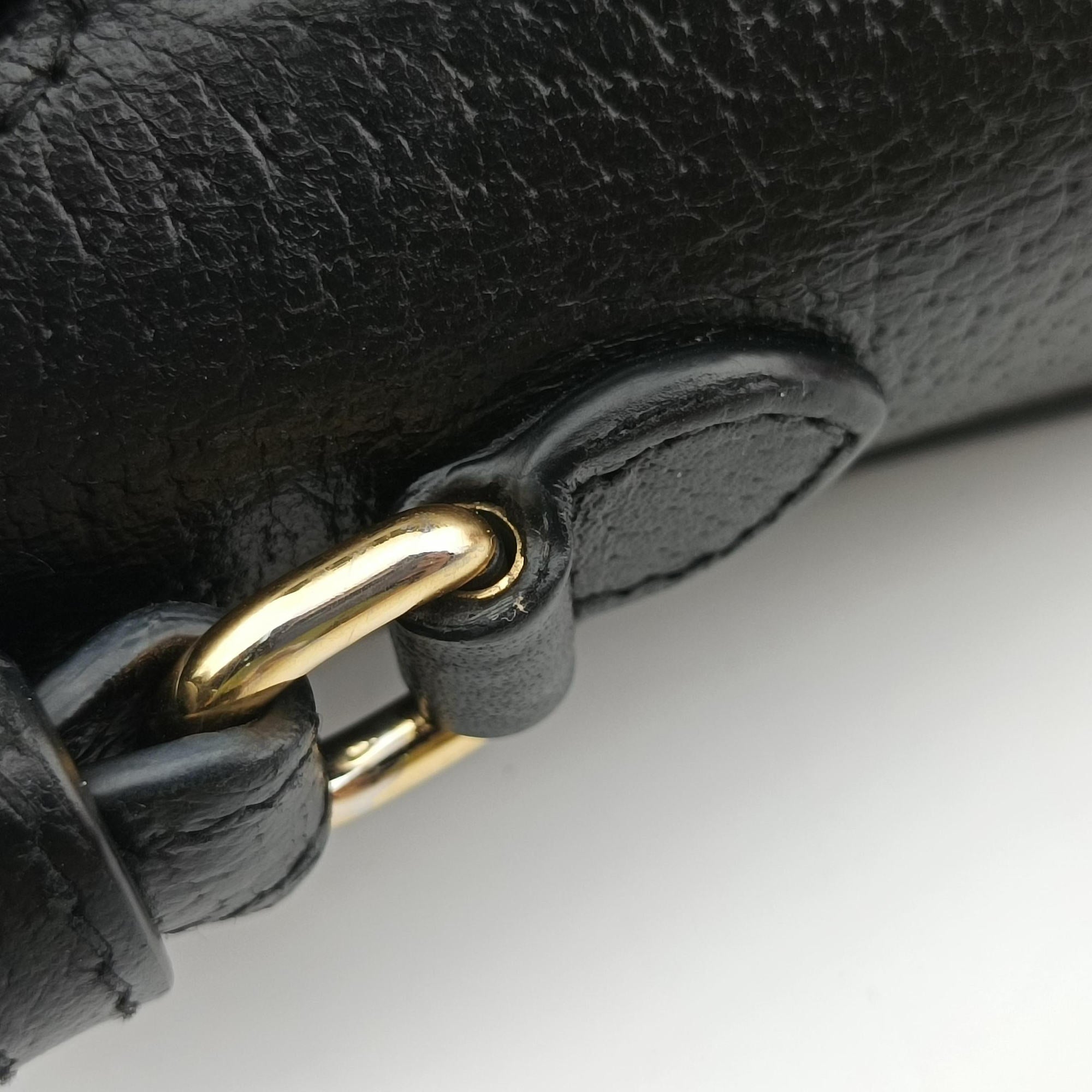 Pre-owned Gucci Horsebit 1955 Black Leather 732314 shoulderbag | stylenewstar