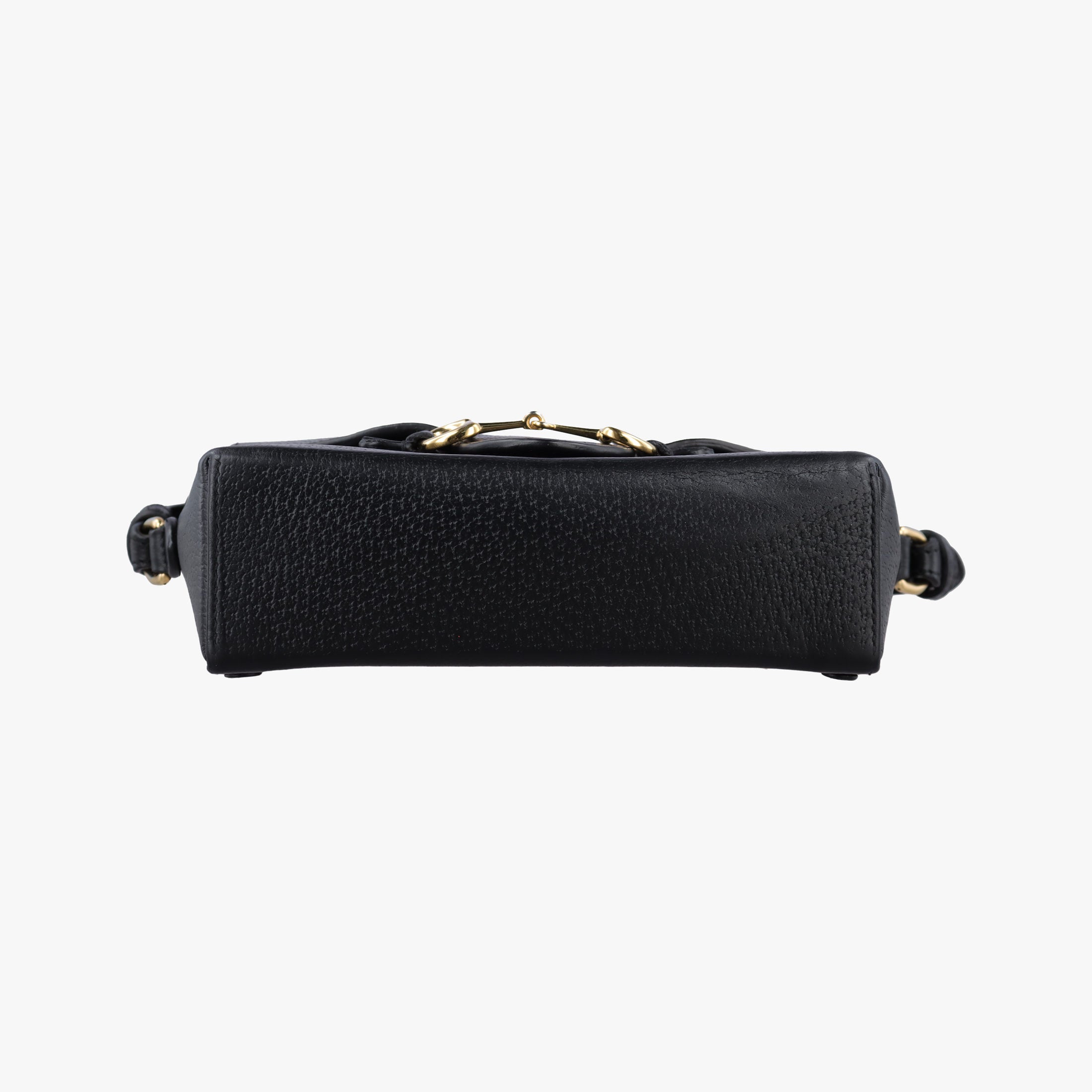 Pre-owned Gucci Horsebit 1955 Black Leather 732314 shoulderbag | stylenewstar