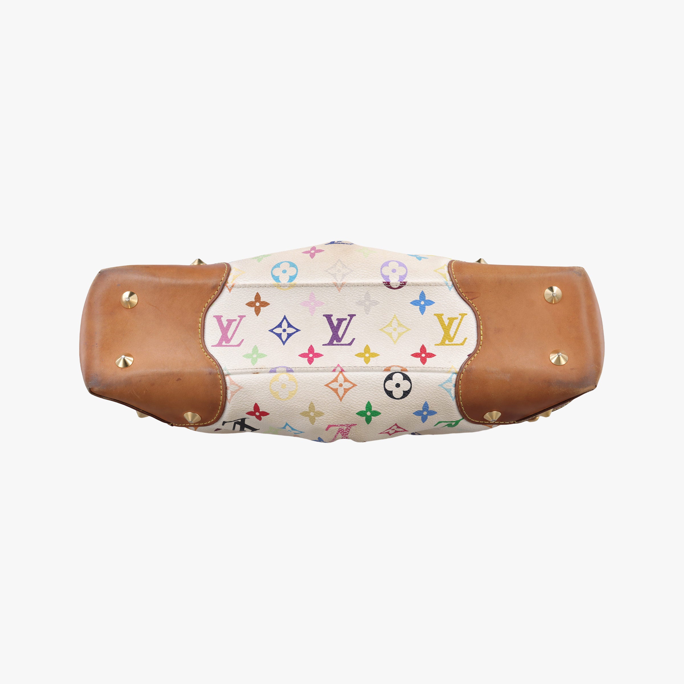 Pre-owned Louis Vuitton JUDY MM white Monogram Multicolor M40255 shoulderbag | stylenewstar