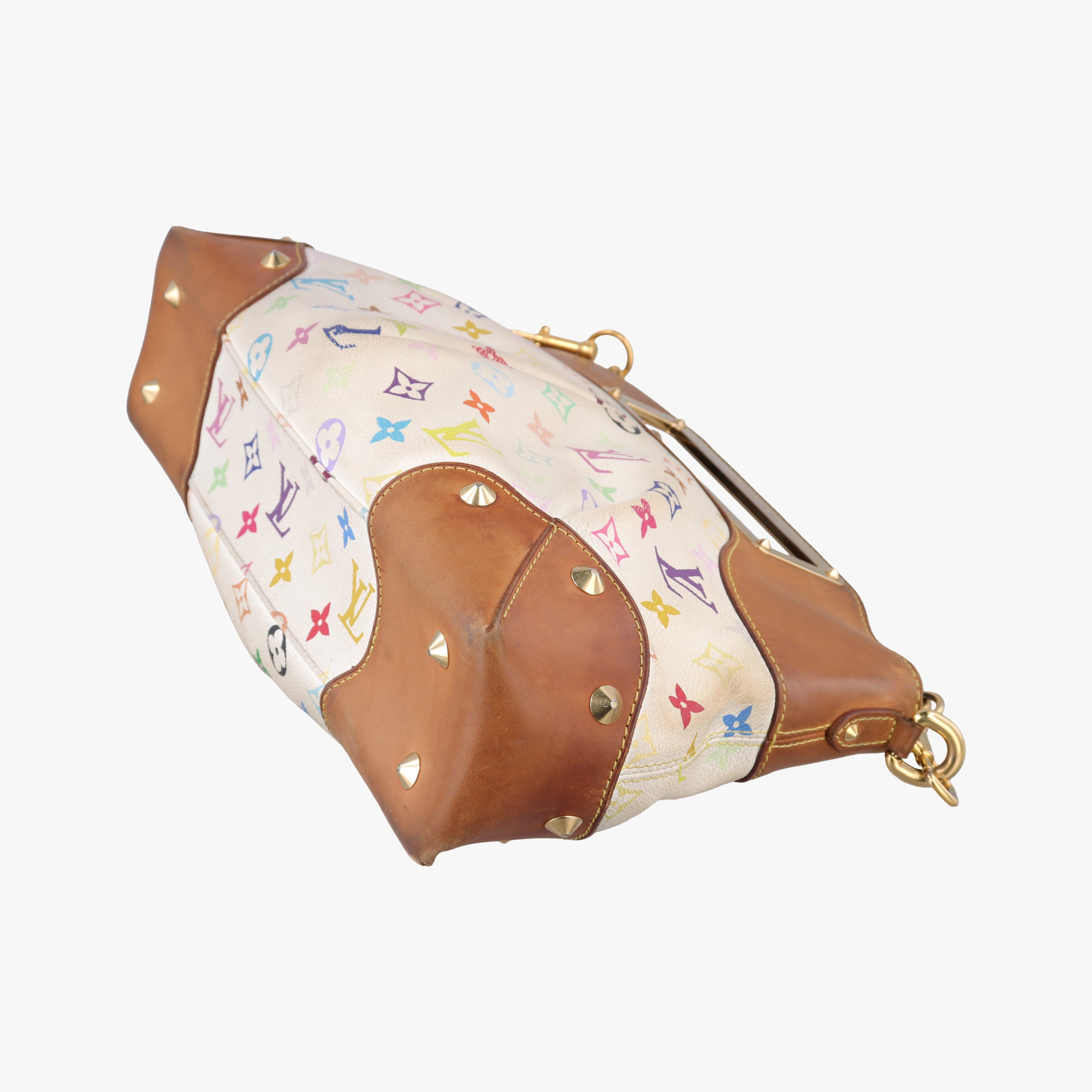 Pre-owned Louis Vuitton JUDY MM white Monogram Multicolor M40255 shoulderbag | stylenewstar