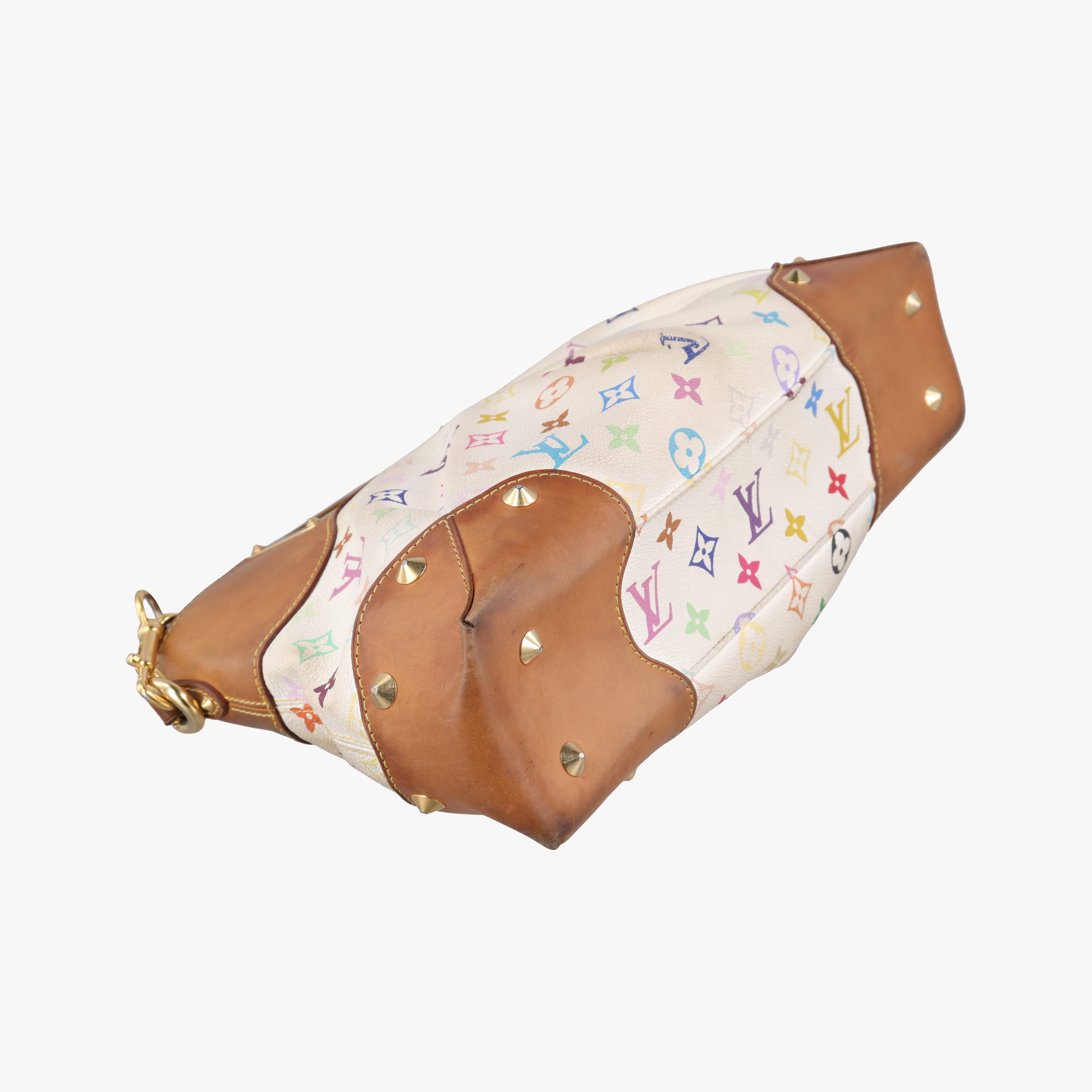 Pre-owned Louis Vuitton JUDY MM white Monogram Multicolor M40255 shoulderbag | stylenewstar