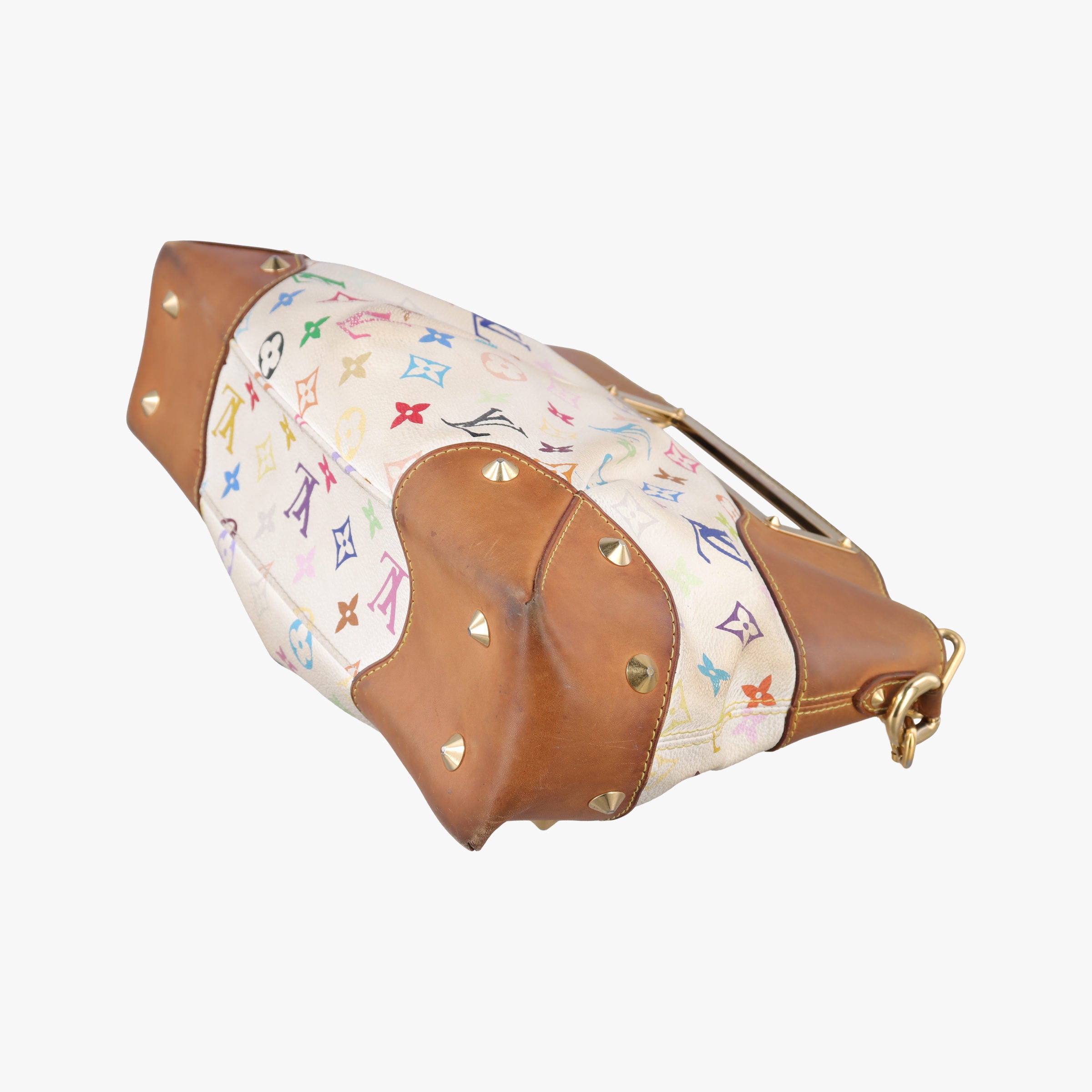 Pre-owned Louis Vuitton JUDY MM white Monogram Multicolor M40255 shoulderbag | stylenewstar