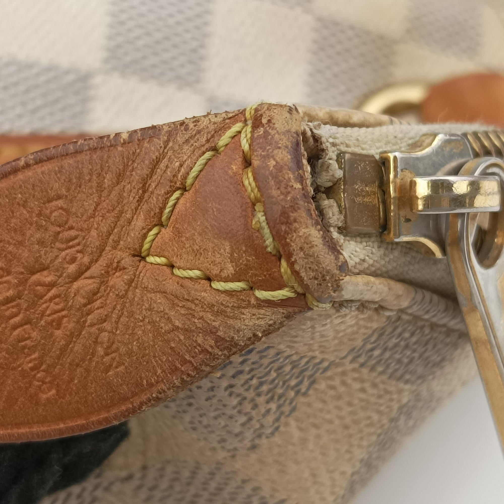 Pre-owned Louis Vuitton TOTALLY MM AZUR Damier Canvas N51262 shoulderbag | stylenewstar