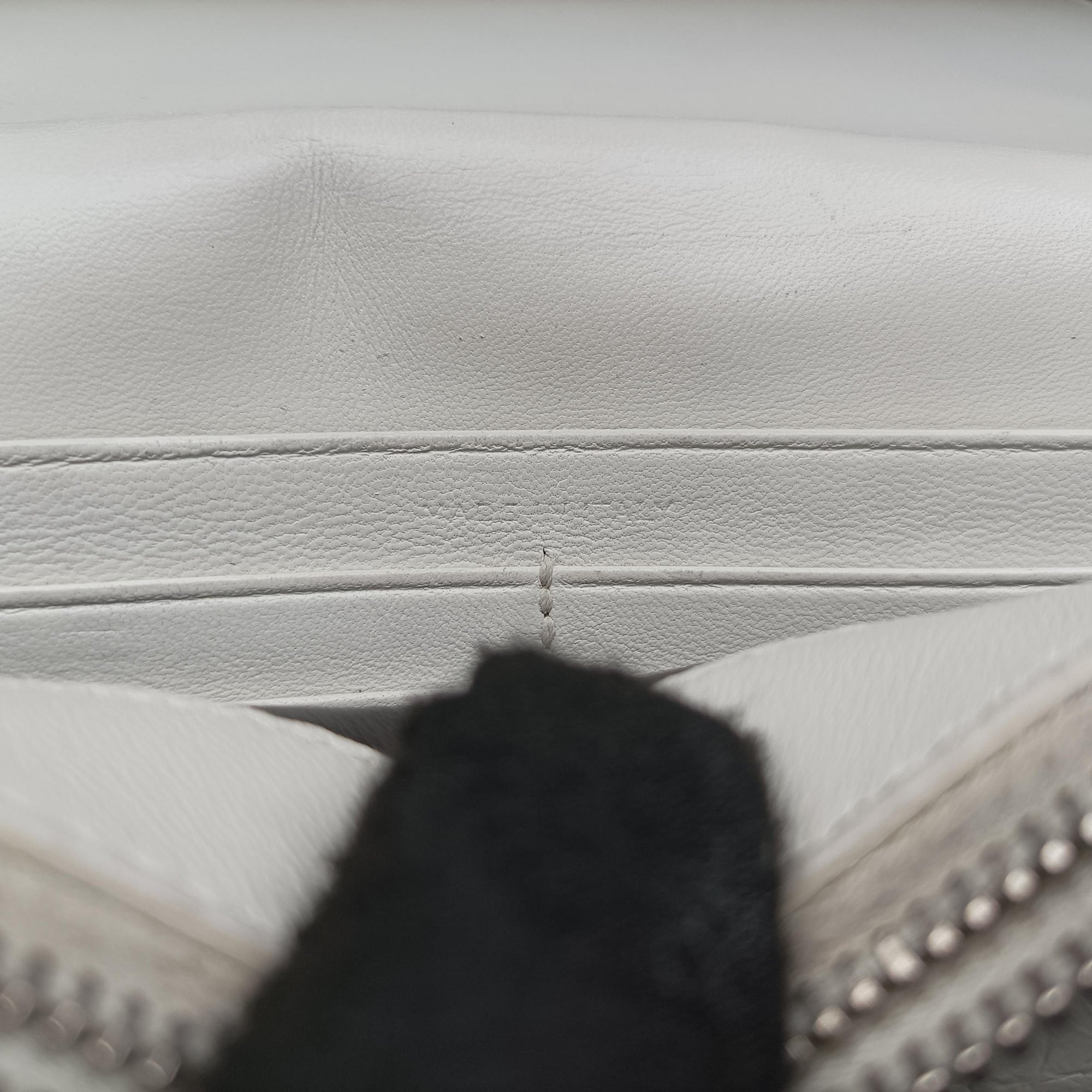 Pre-owned Yves Saint Laurent KATE White Leather 452159 shoulderbag | stylenewstar