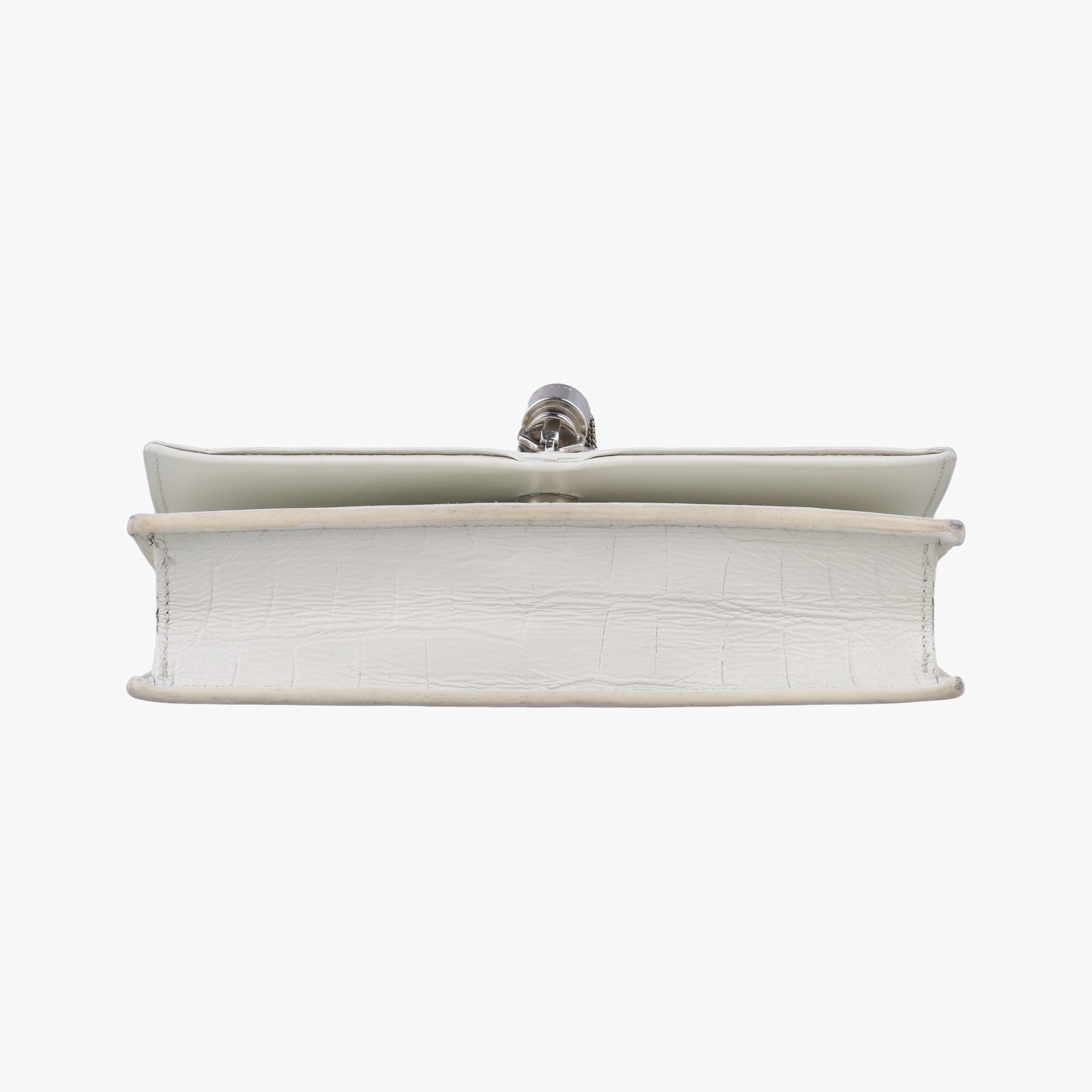 Pre-owned Yves Saint Laurent KATE White Leather 452159 shoulderbag | stylenewstar