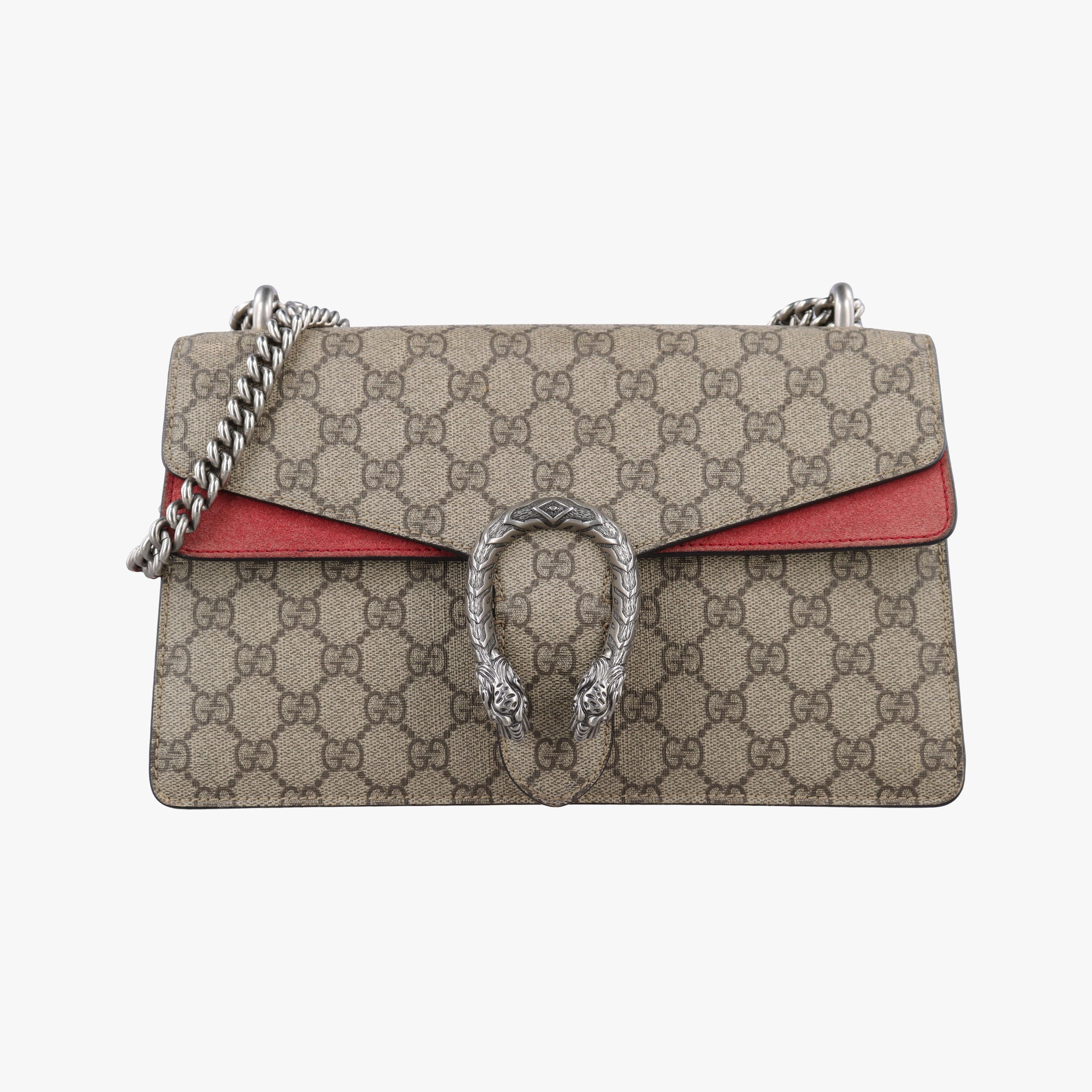 Vintage Gucci Dionysus beige×red PVC coated canvas× suede 400249 shoulderbag | stylenewstar