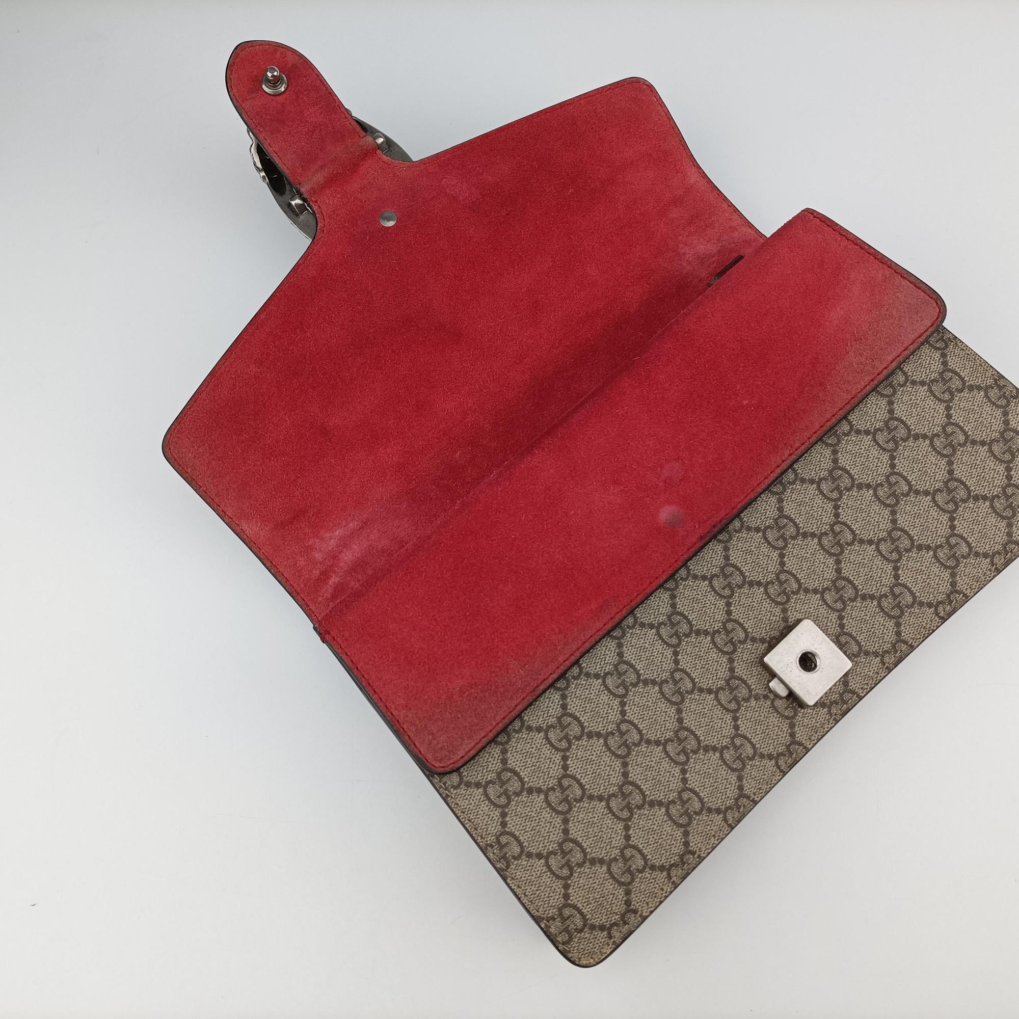 Vintage Gucci Dionysus beige×red PVC coated canvas× suede 400249 shoulderbag | stylenewstar