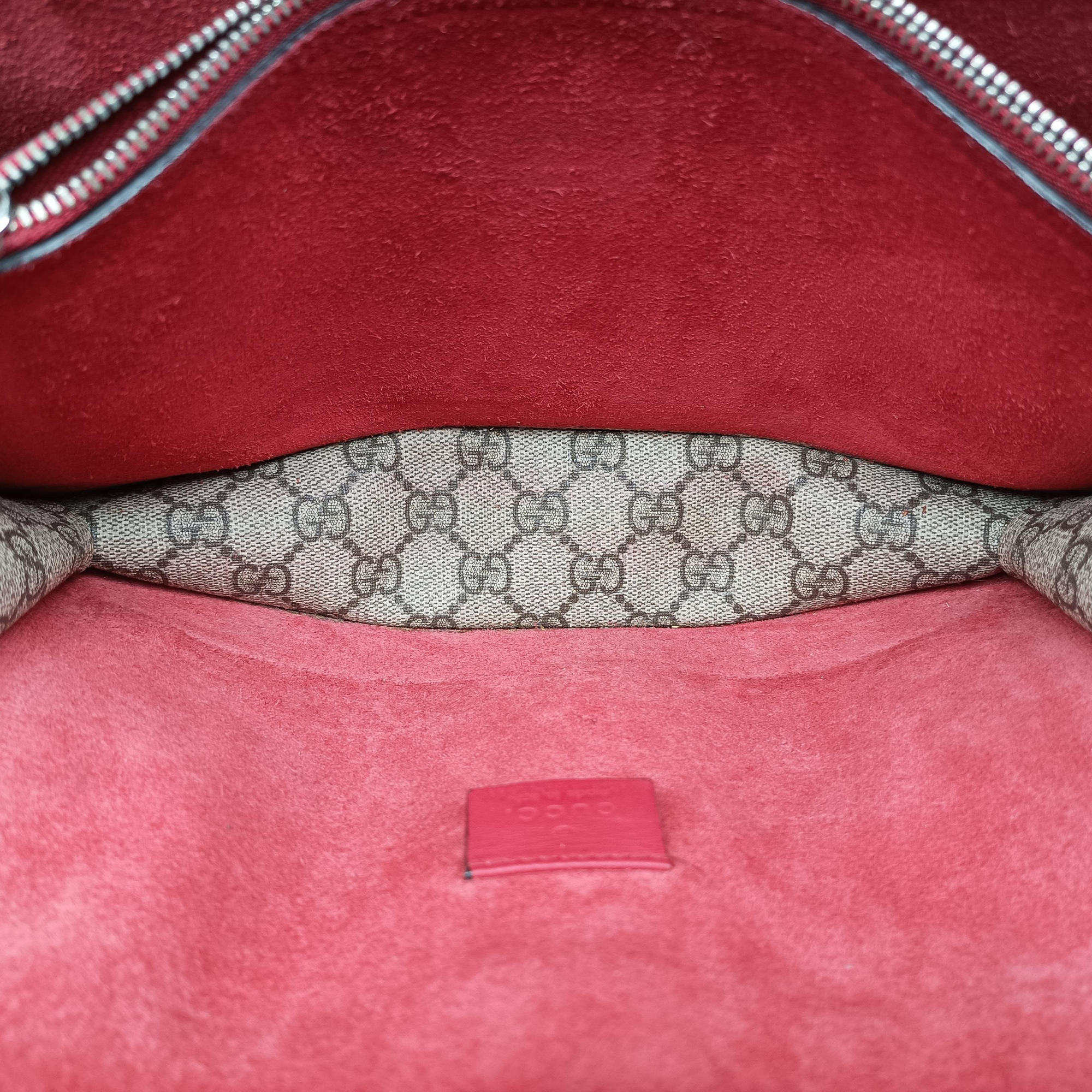 Vintage Gucci Dionysus beige×red PVC coated canvas× suede 400249 shoulderbag | stylenewstar