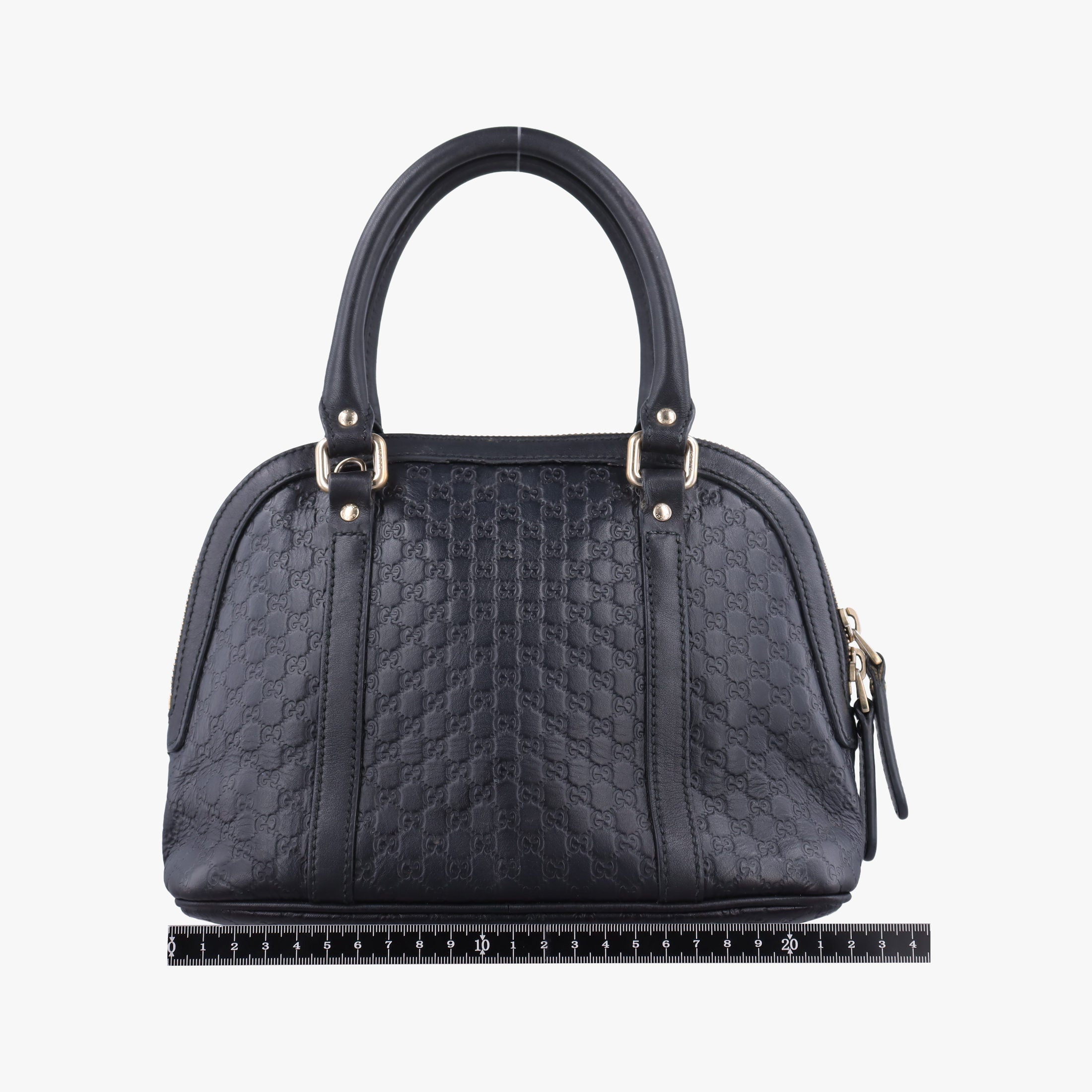 Pre-owned Gucci Microguccissima Black Leather 449654 shoulderbag | stylenewstar