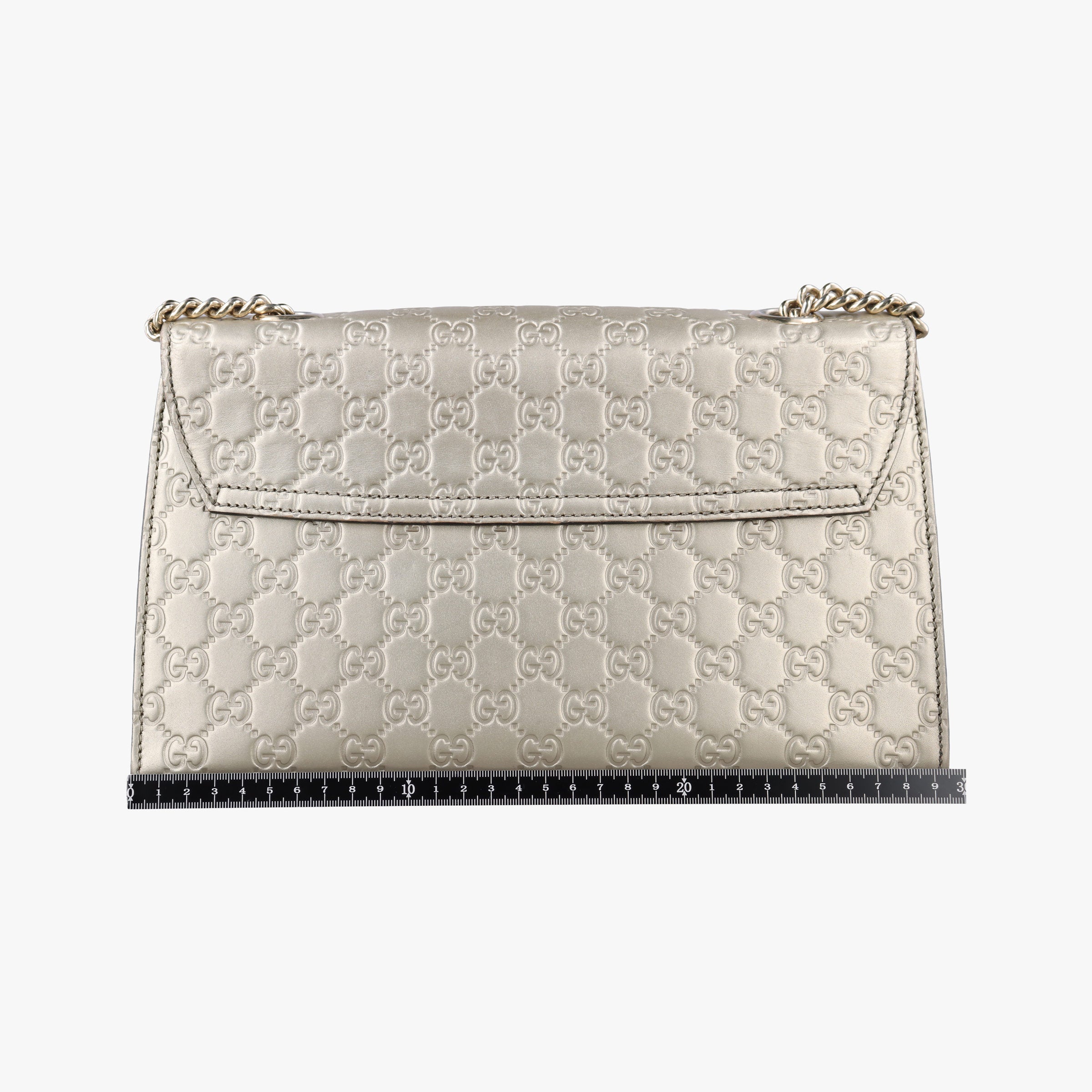 Pre-owned Gucci Emily Light Gold Leather 295402 shoulderbag | stylenewstar